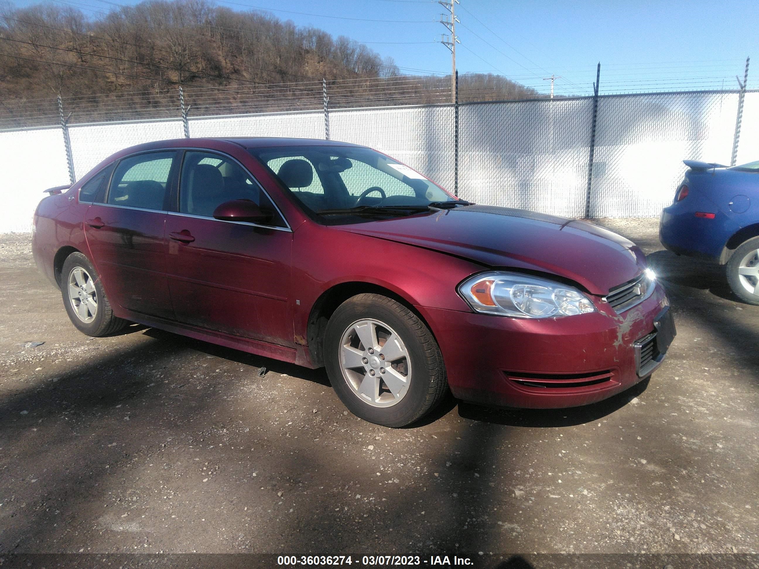 CHEVROLET IMPALA 2009 2g1wt57n591135307