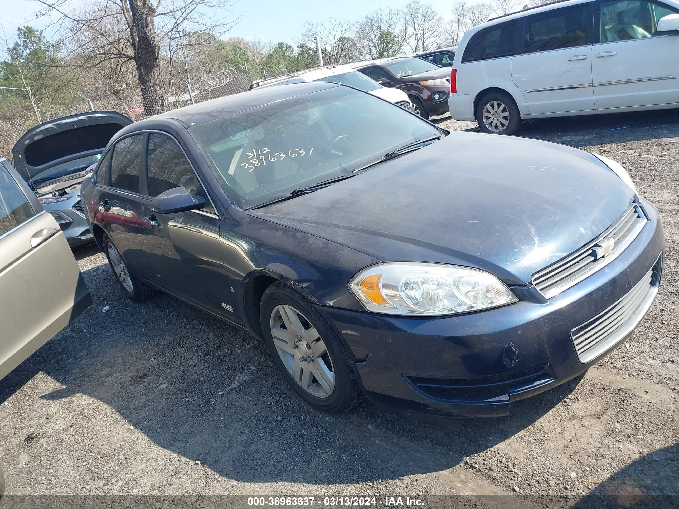 CHEVROLET IMPALA 2008 2g1wt58k181268262