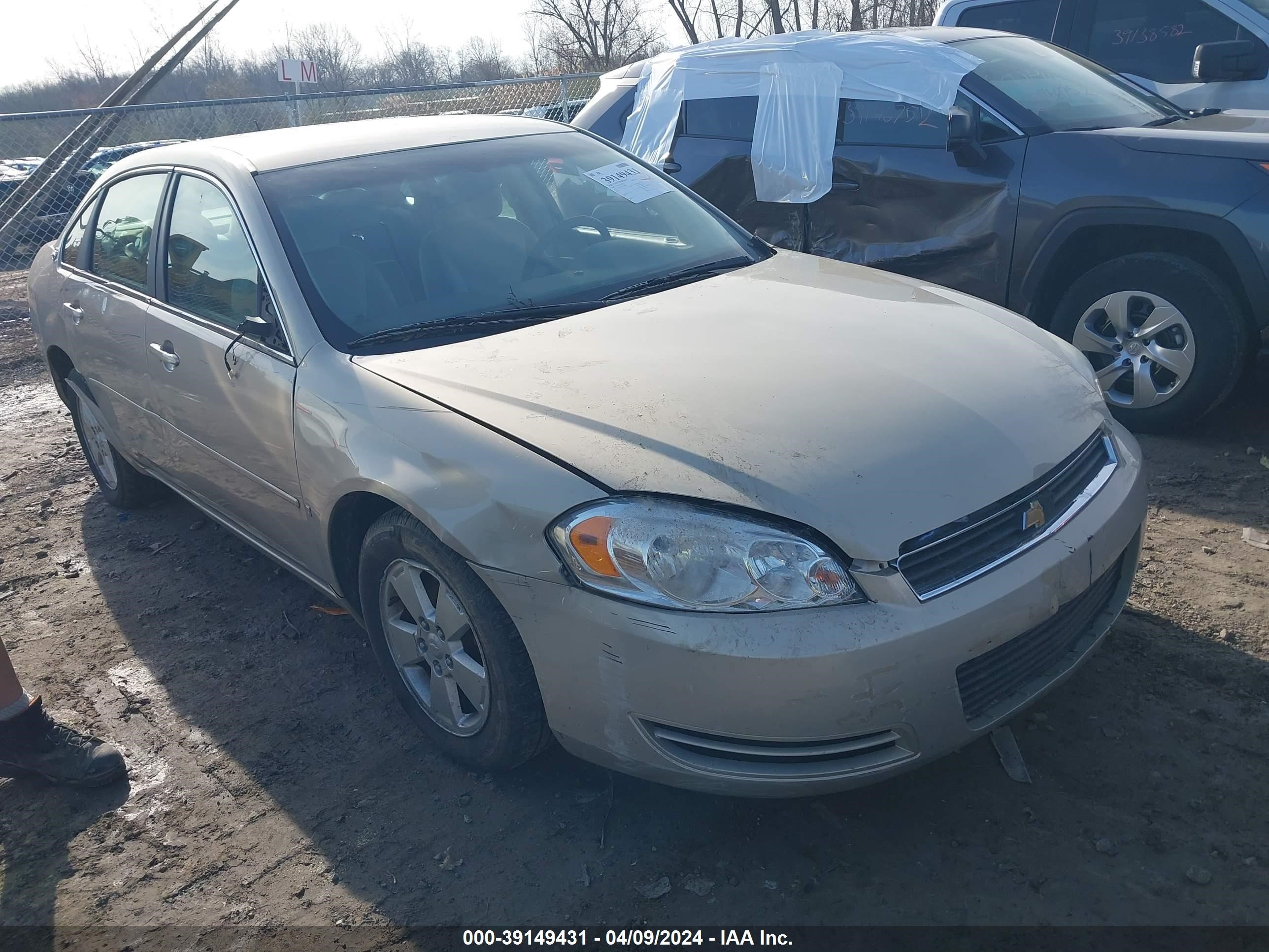 CHEVROLET IMPALA 2008 2g1wt58k181332946