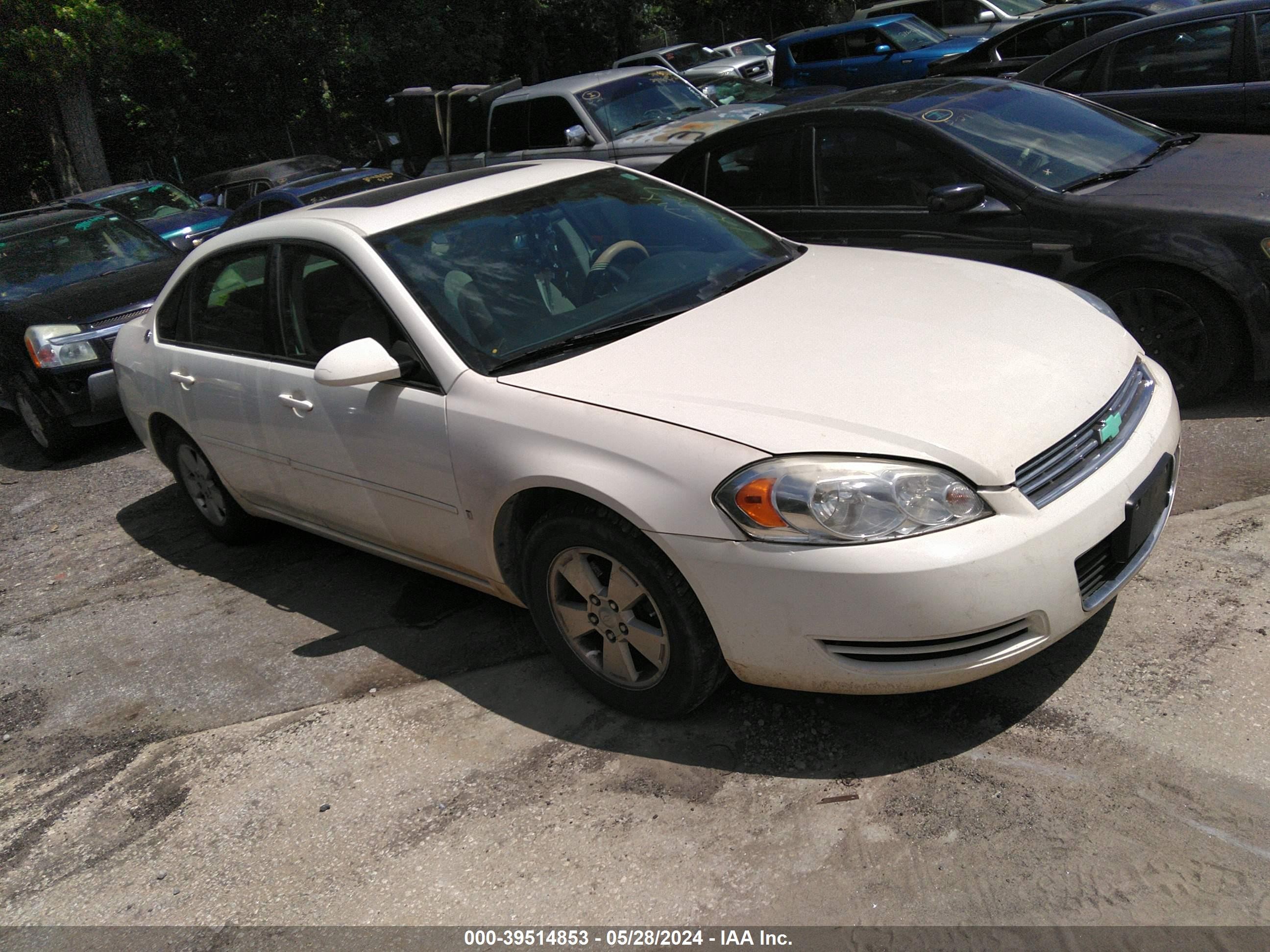 CHEVROLET IMPALA 2007 2g1wt58k279123067