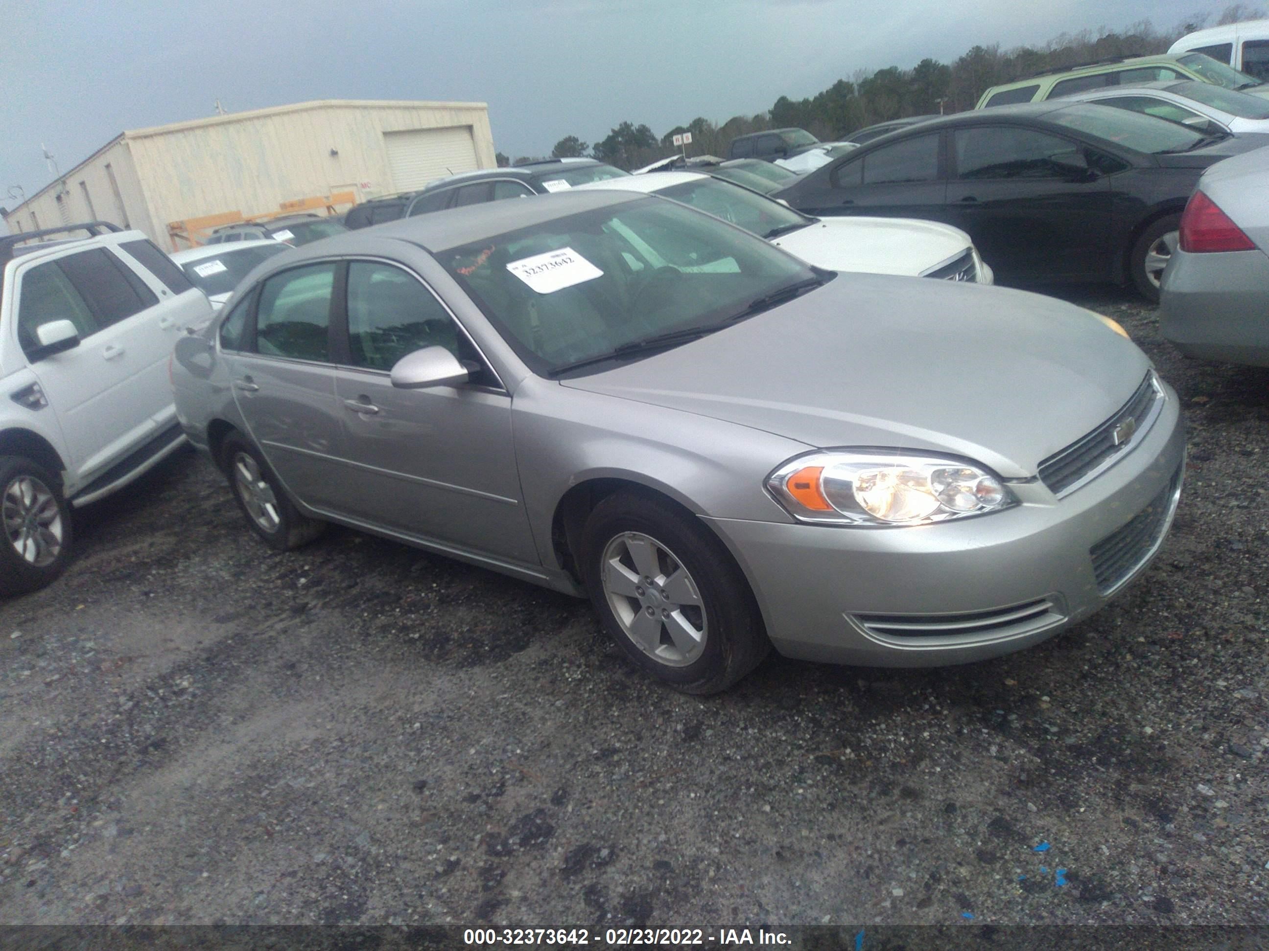 CHEVROLET IMPALA 2008 2g1wt58k281316478