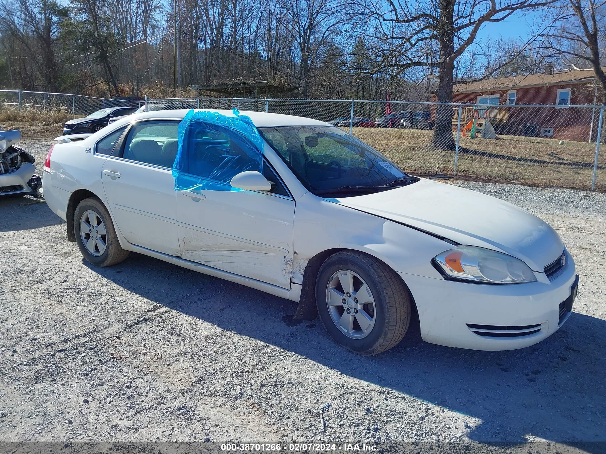 CHEVROLET IMPALA 2008 2g1wt58k281367513