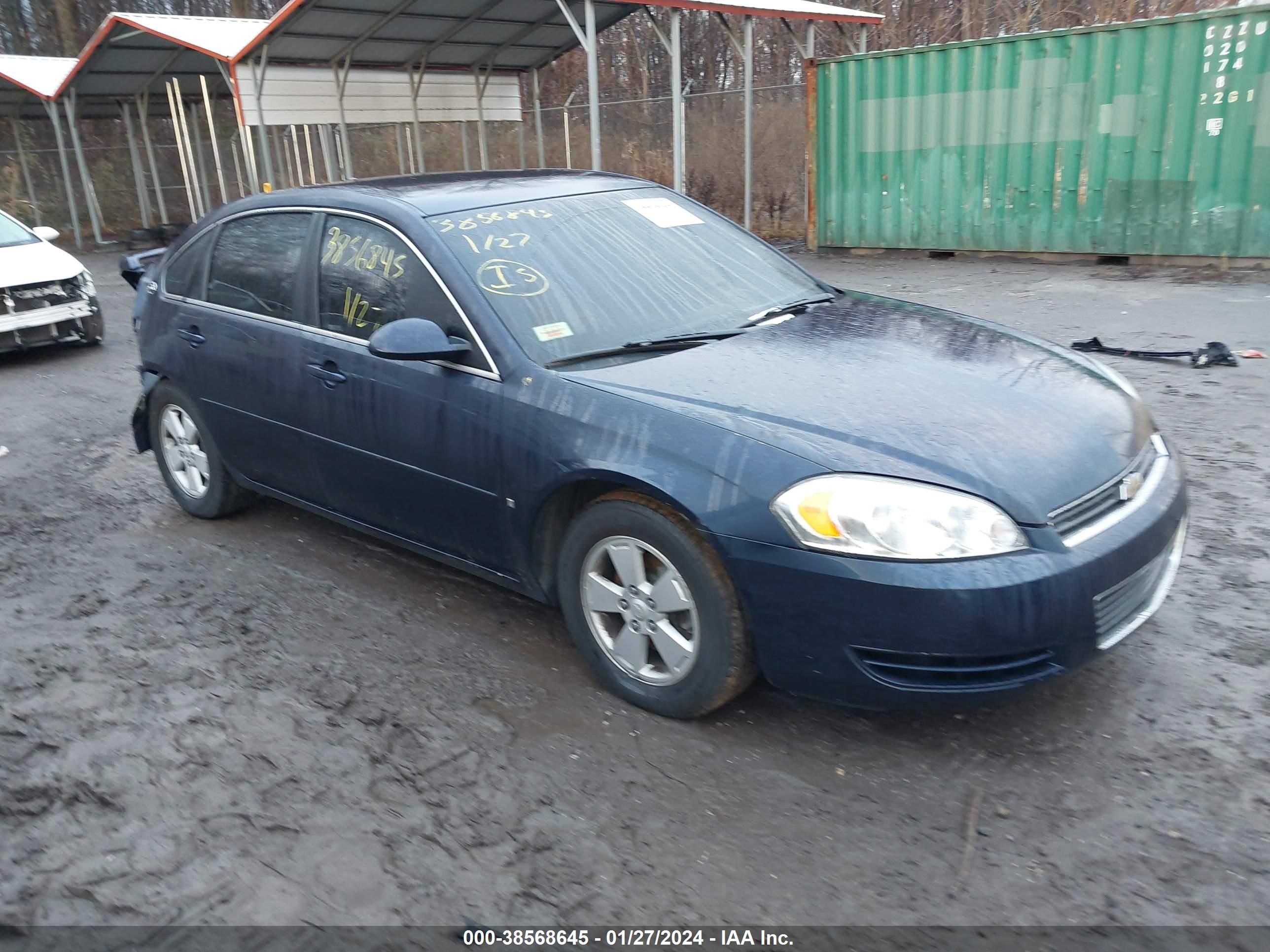 CHEVROLET IMPALA 2007 2g1wt58k379411230