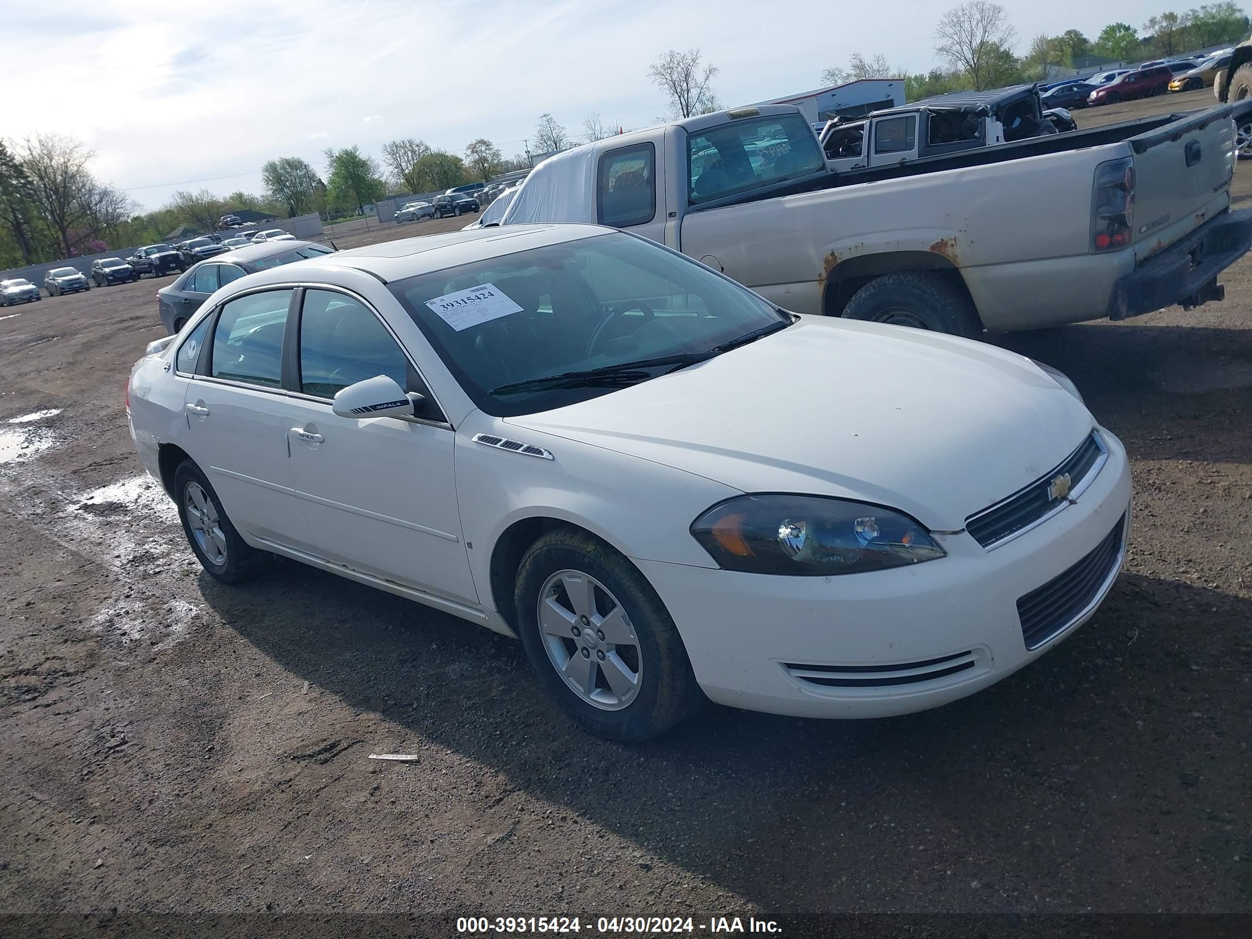 CHEVROLET IMPALA 2008 2g1wt58k381215496