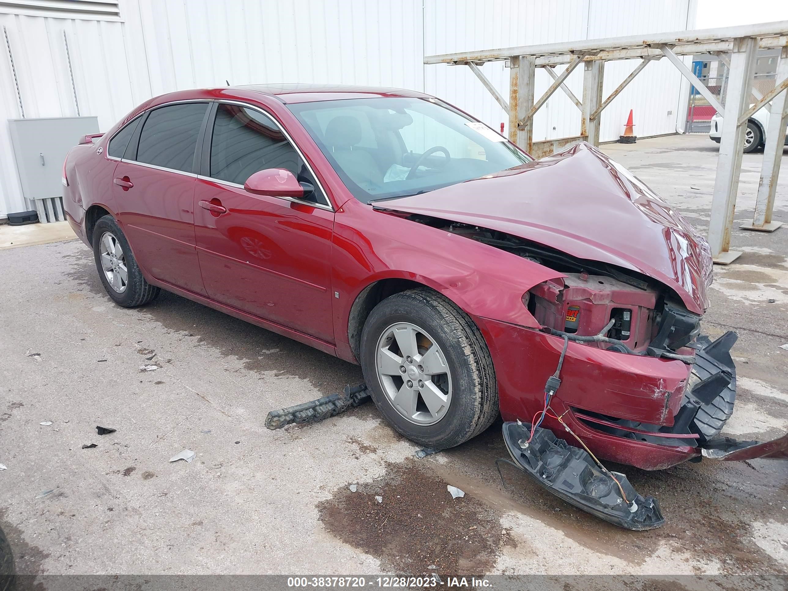 CHEVROLET IMPALA 2008 2g1wt58k581380921