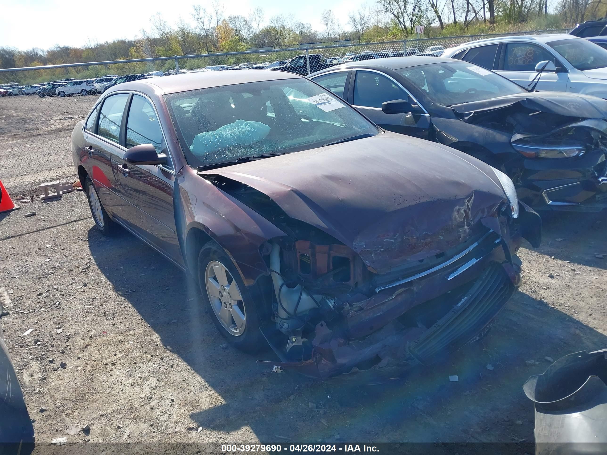 CHEVROLET IMPALA 2007 2g1wt58k779228235