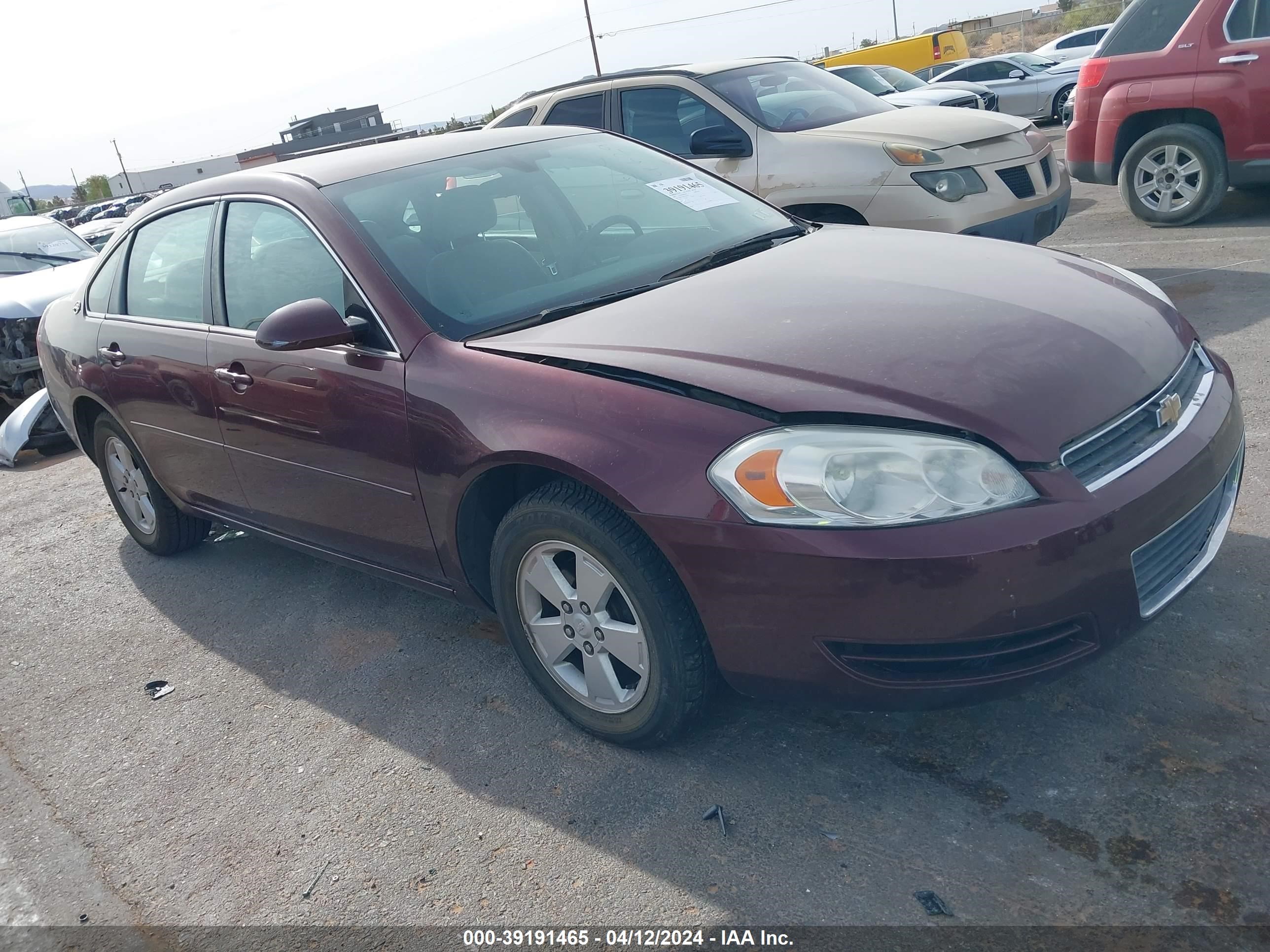 CHEVROLET IMPALA 2007 2g1wt58k779329209