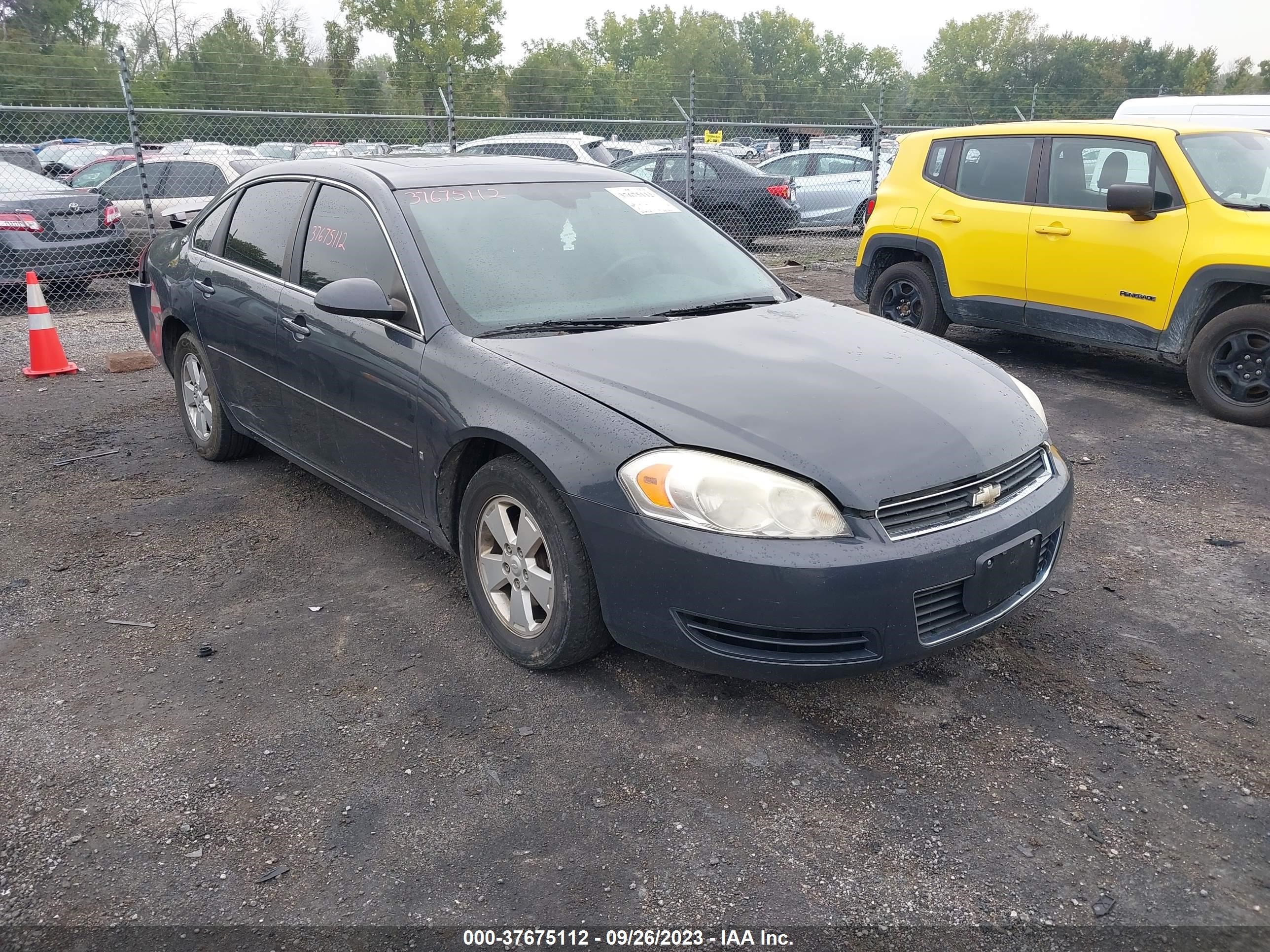 CHEVROLET IMPALA 2008 2g1wt58k881315948