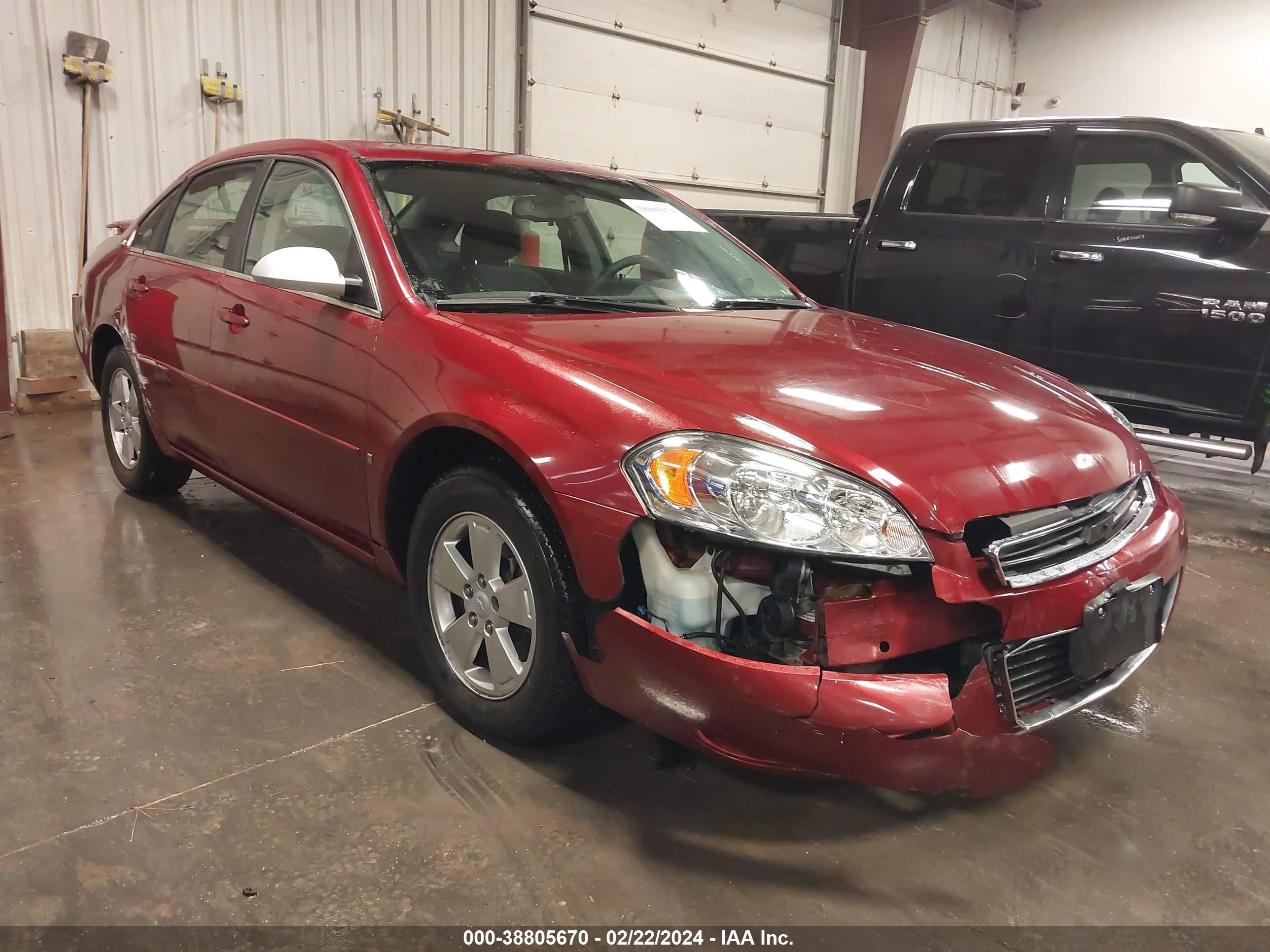 CHEVROLET IMPALA 2008 2g1wt58k881369976