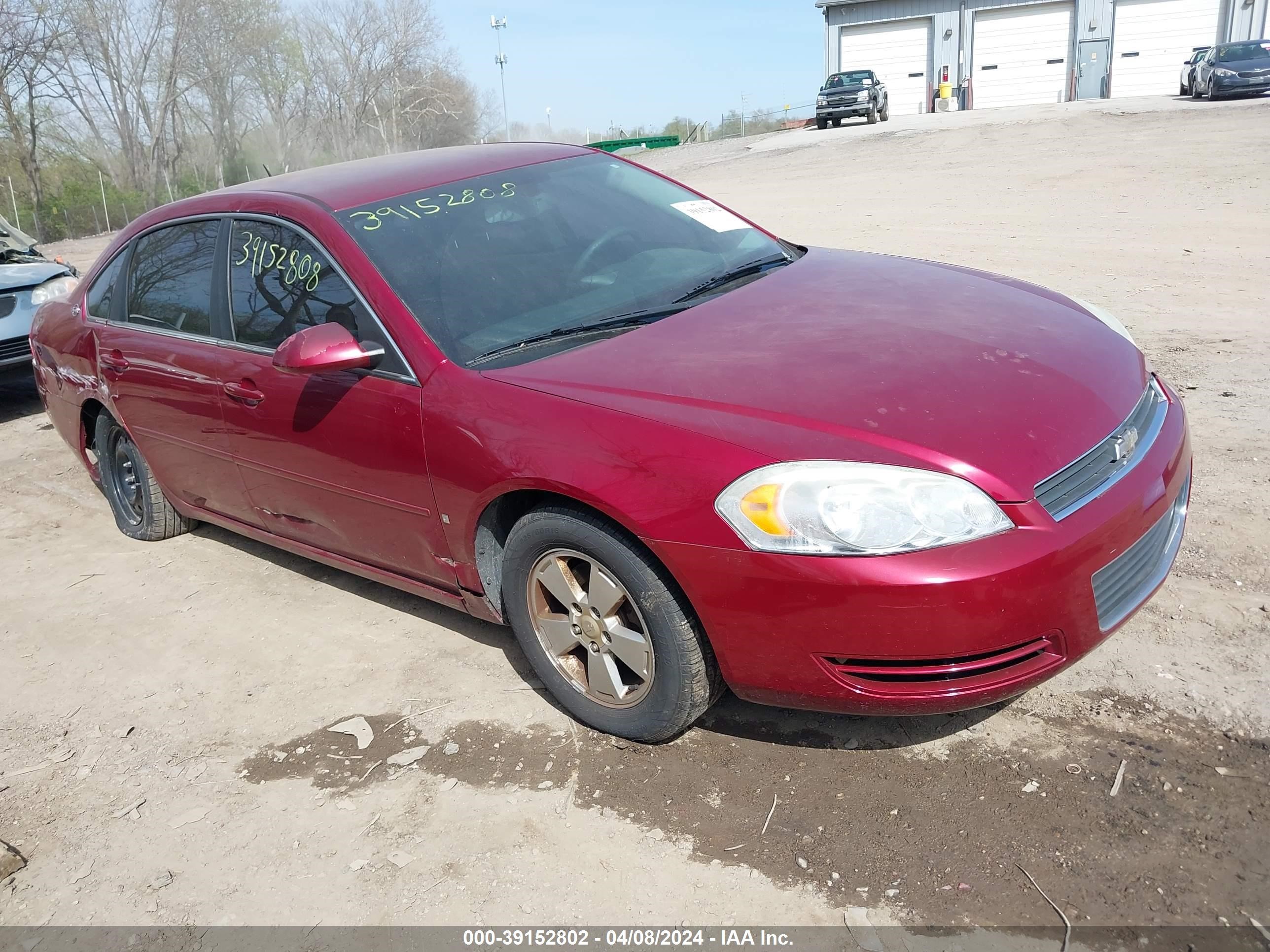 CHEVROLET IMPALA 2008 2g1wt58k981284080