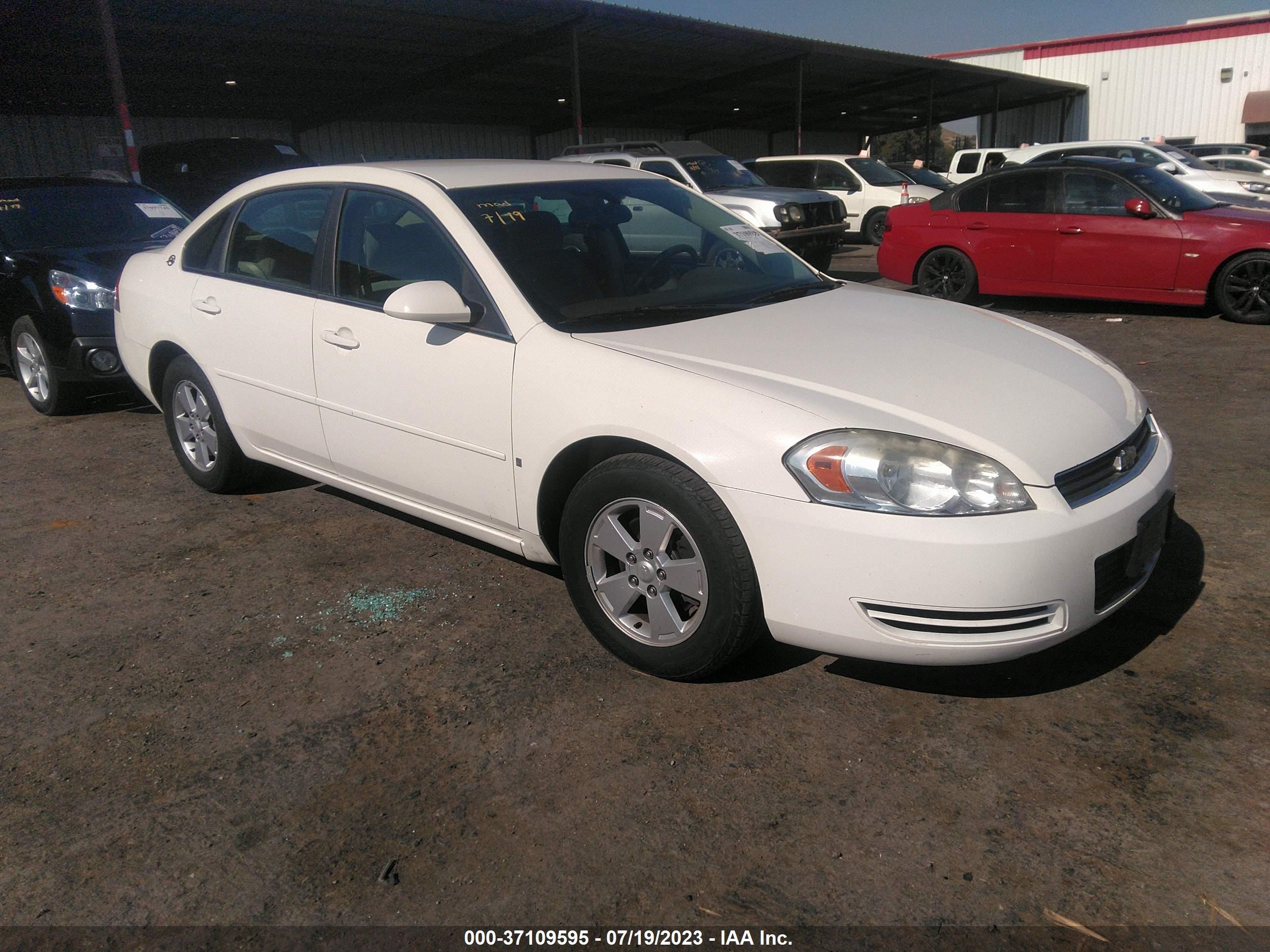 CHEVROLET IMPALA 2008 2g1wt58kx81294942