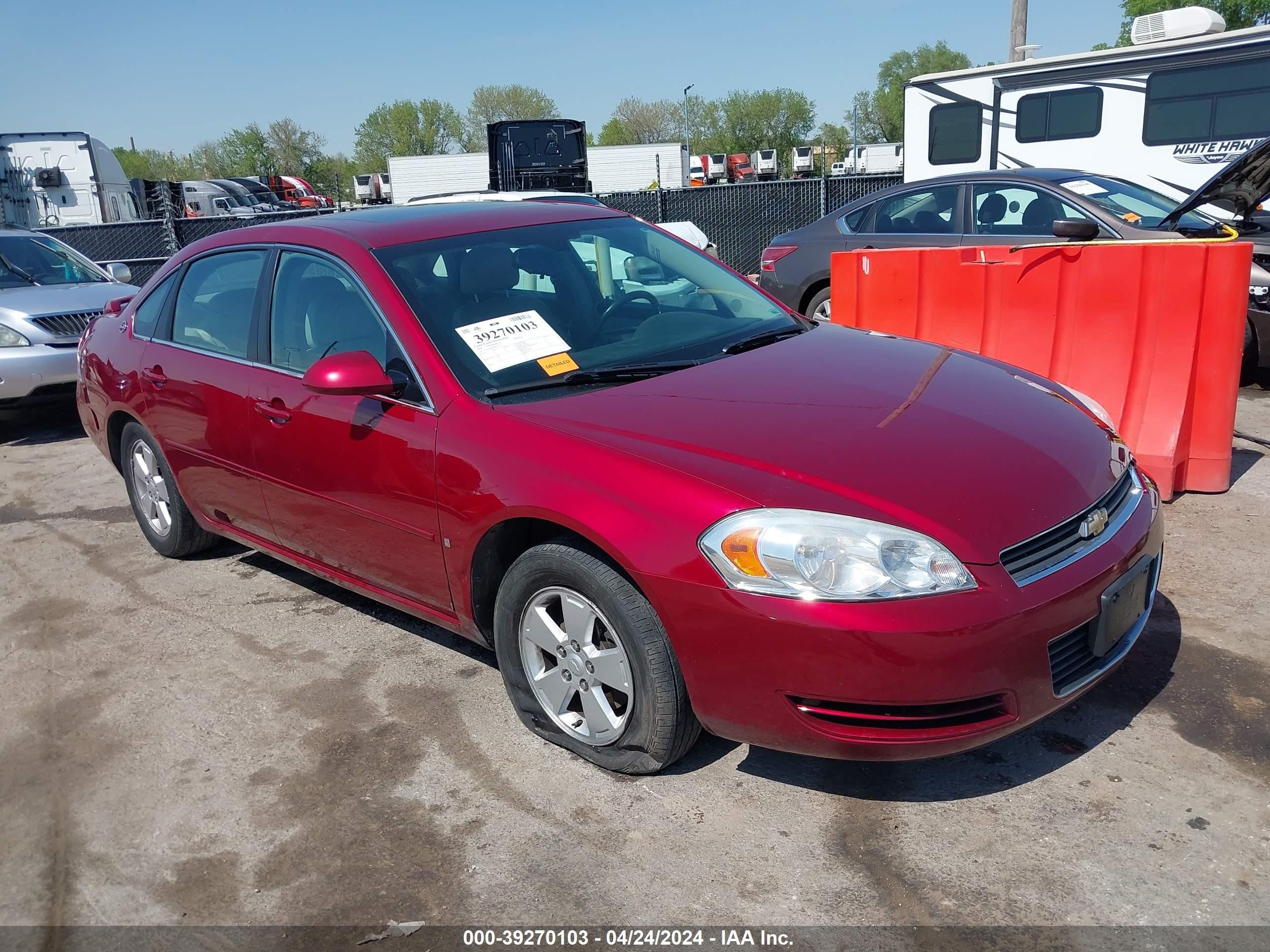 CHEVROLET IMPALA 2008 2g1wt58kx89250733