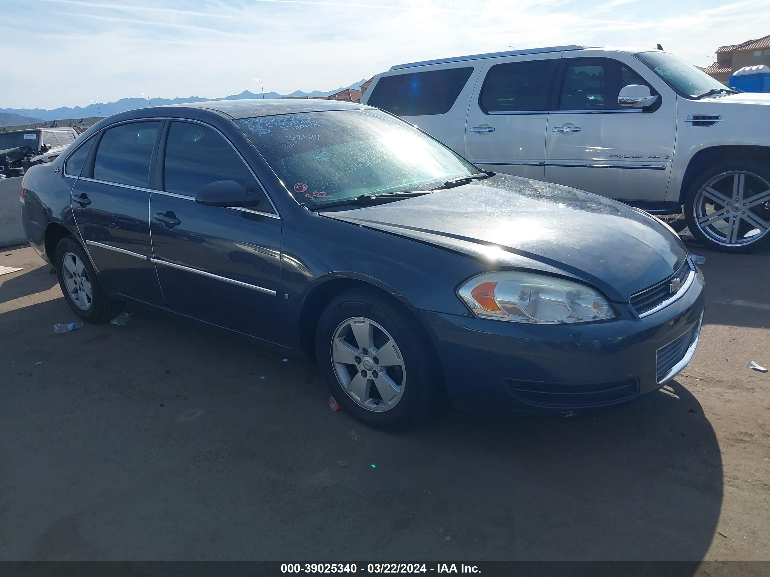 CHEVROLET IMPALA 2008 2g1wt58n081315260