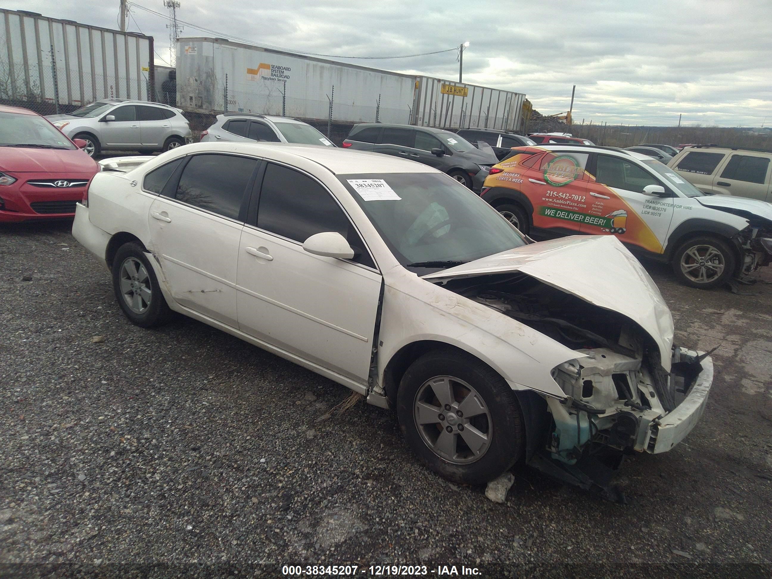 CHEVROLET IMPALA 2008 2g1wt58n081355077