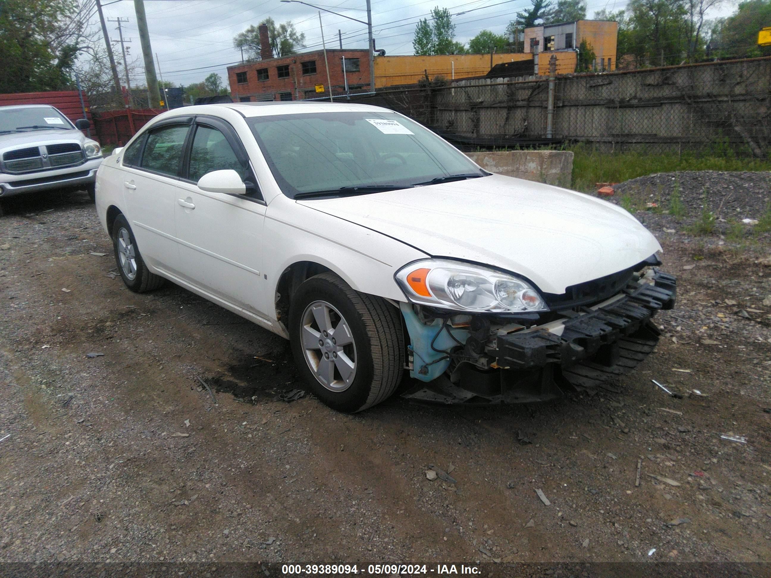 CHEVROLET IMPALA 2008 2g1wt58n189242921