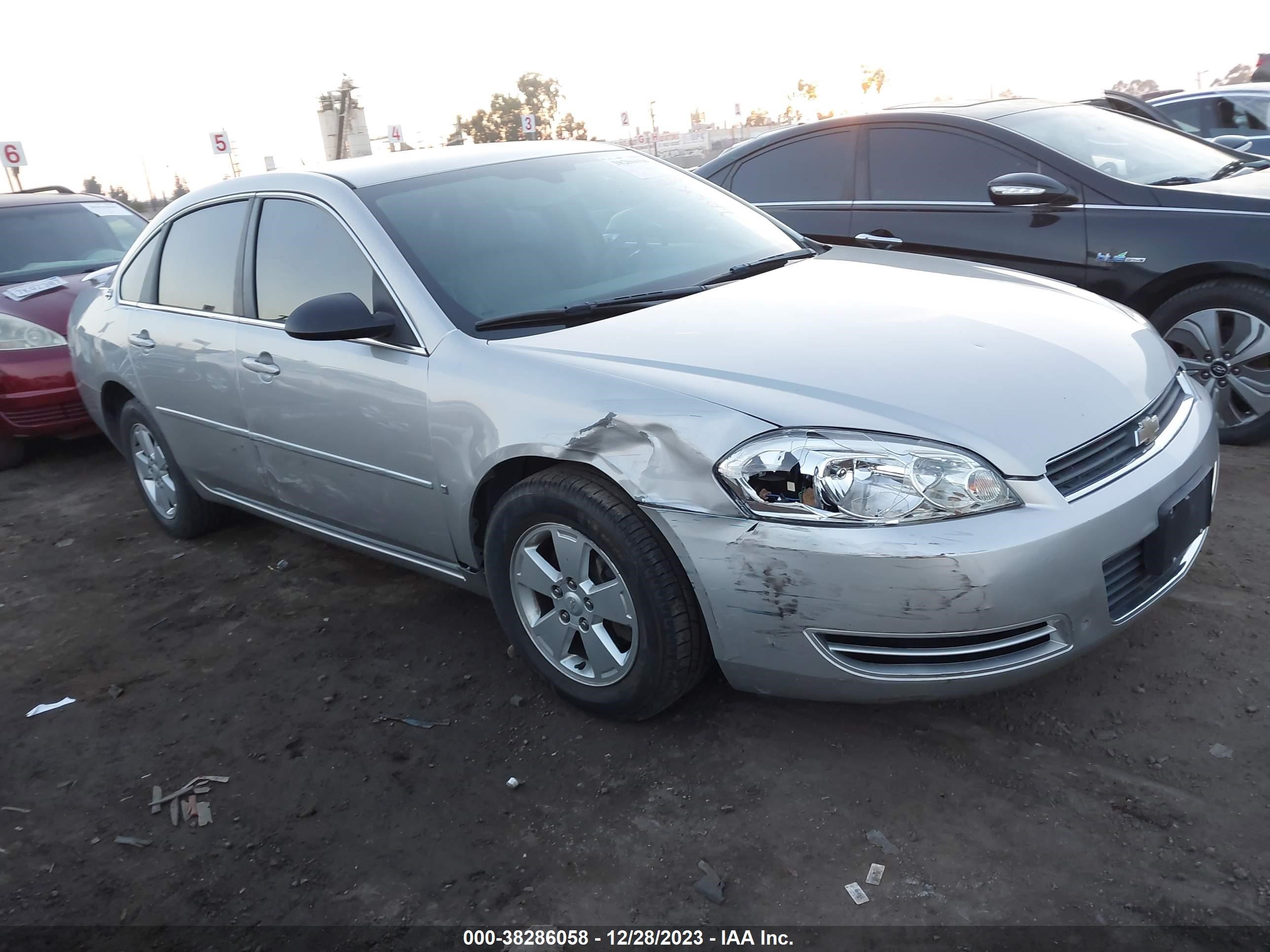 CHEVROLET IMPALA 2008 2g1wt58n481326357