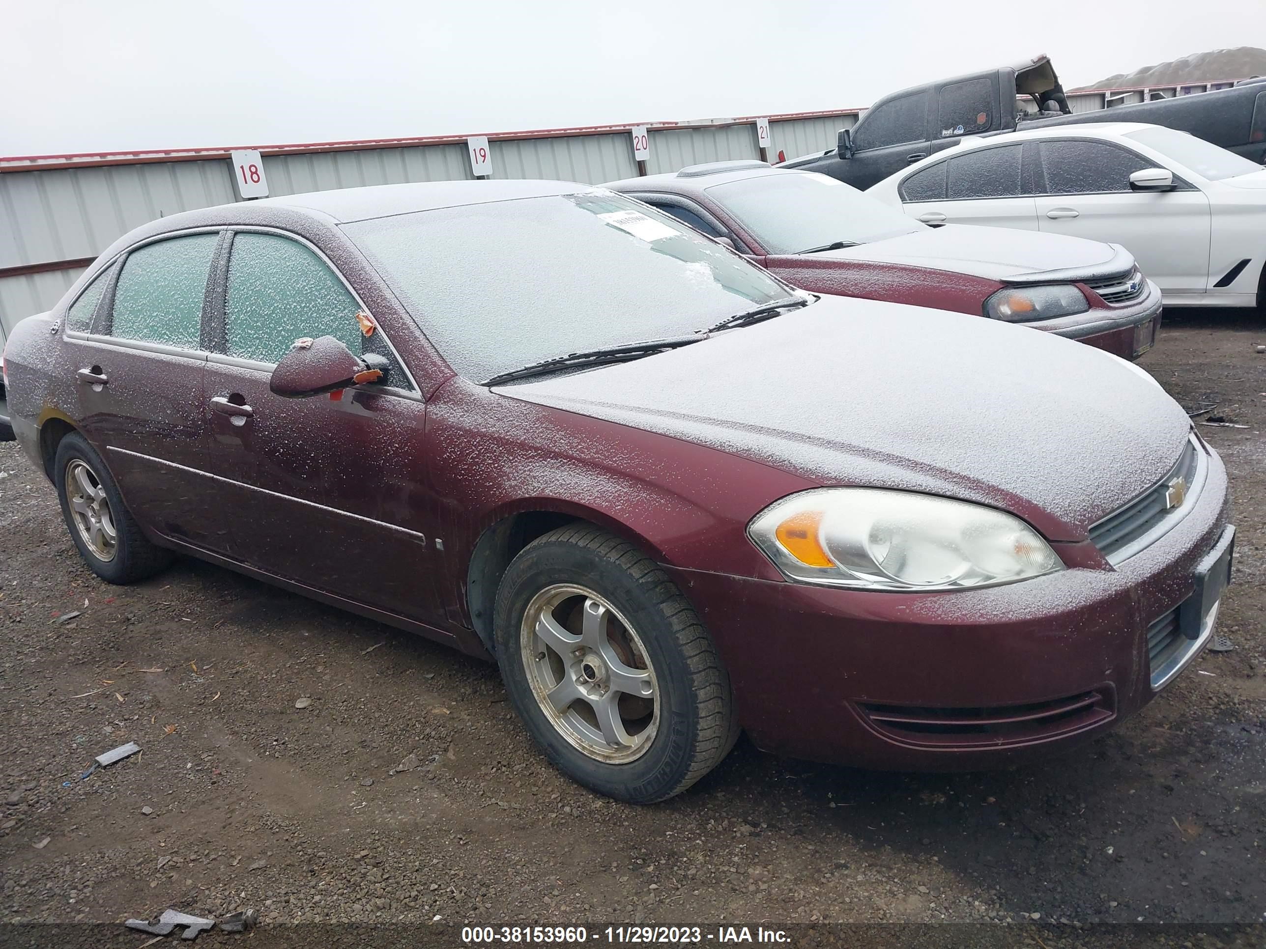 CHEVROLET IMPALA 2007 2g1wt58n679288517