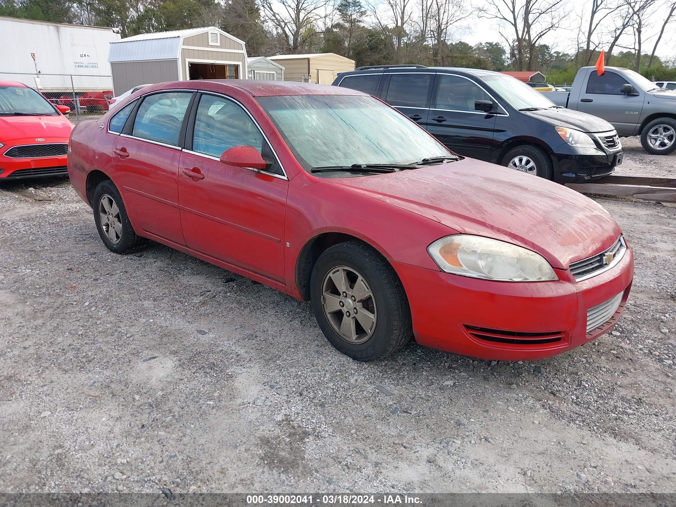 CHEVROLET IMPALA 2008 2g1wt58n681205569