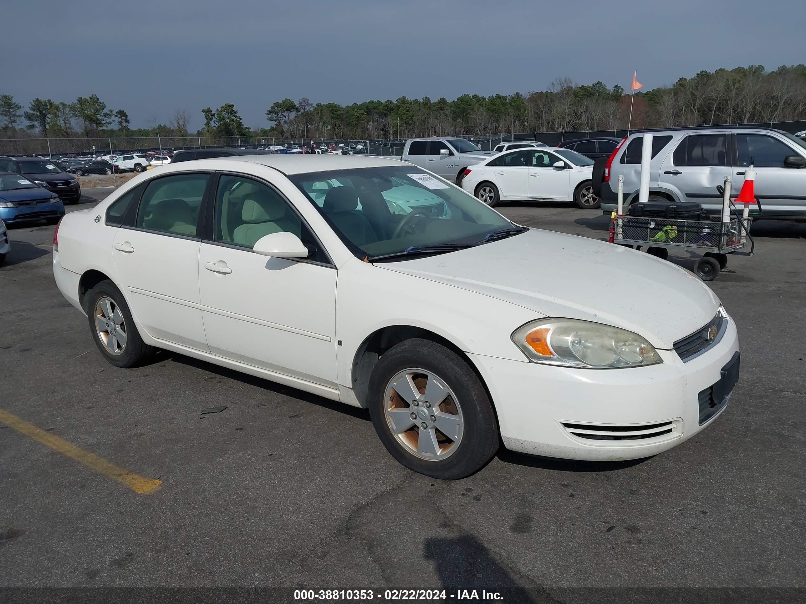 CHEVROLET IMPALA 2008 2g1wt58n989104852