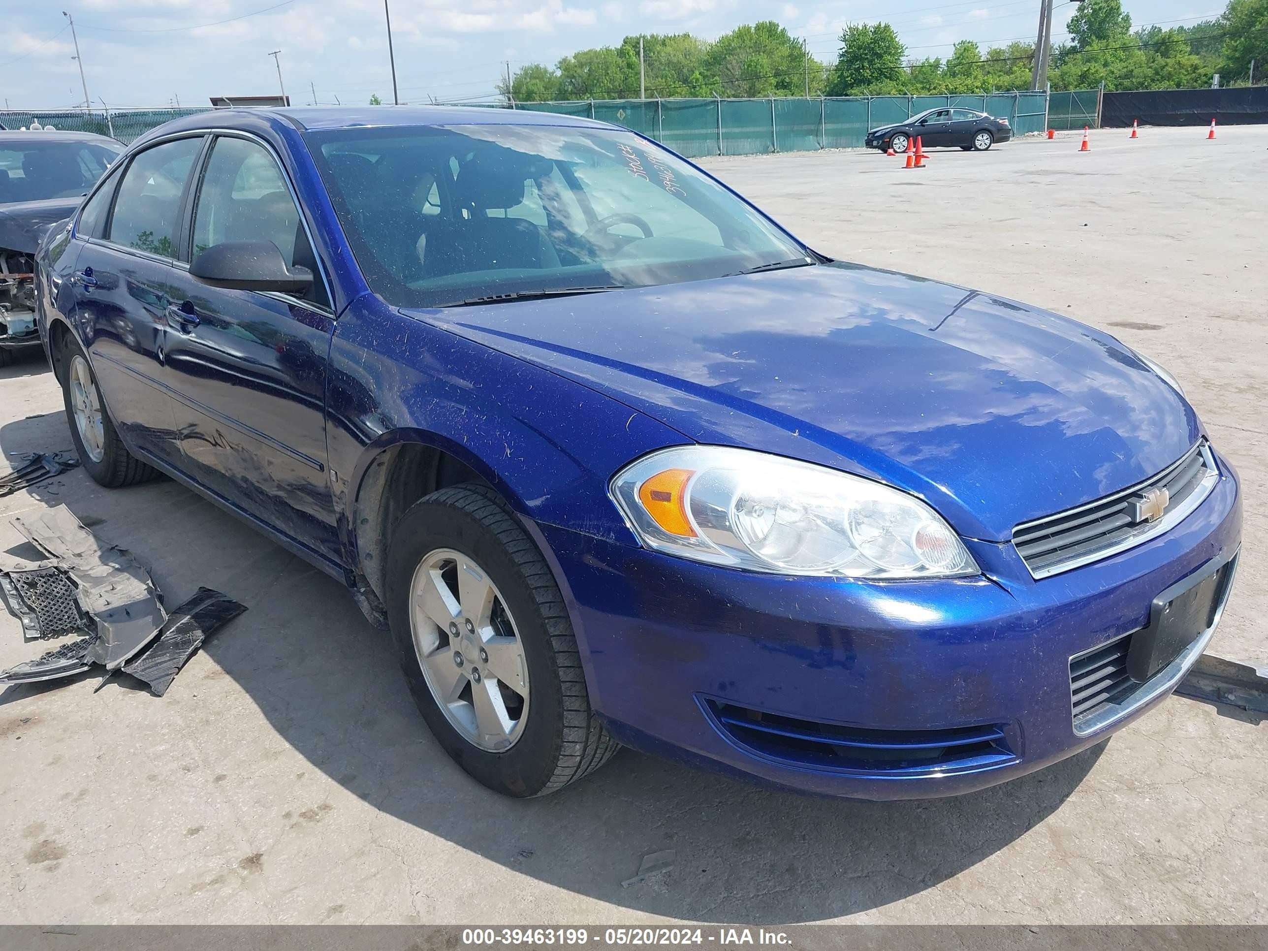 CHEVROLET IMPALA 2007 2g1wt58nx79357449