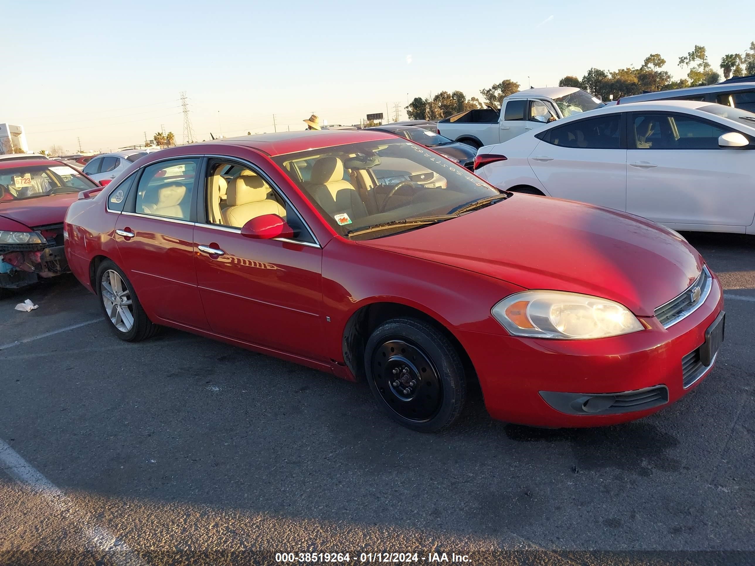 CHEVROLET IMPALA 2008 2g1wu583481247038