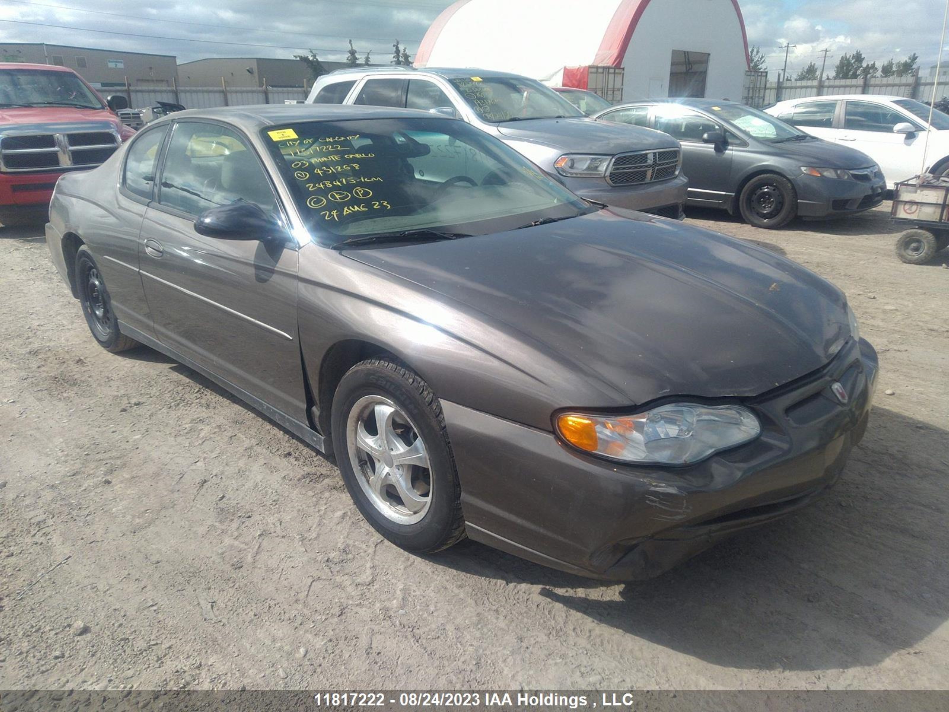 CHEVROLET MONTE CARLO 2003 2g1ww12e039431268