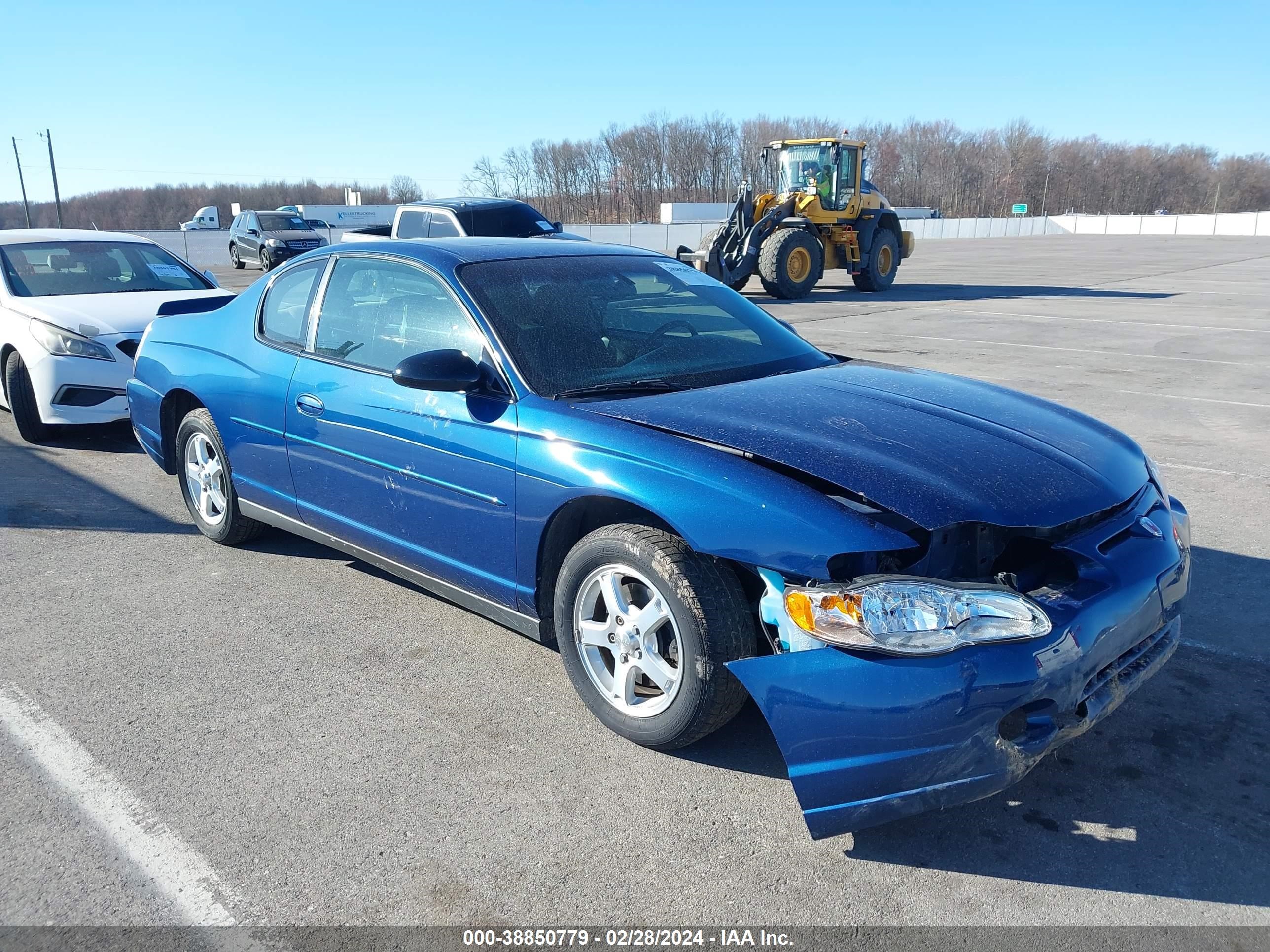 CHEVROLET MONTE CARLO 2003 2g1ww12e439438868