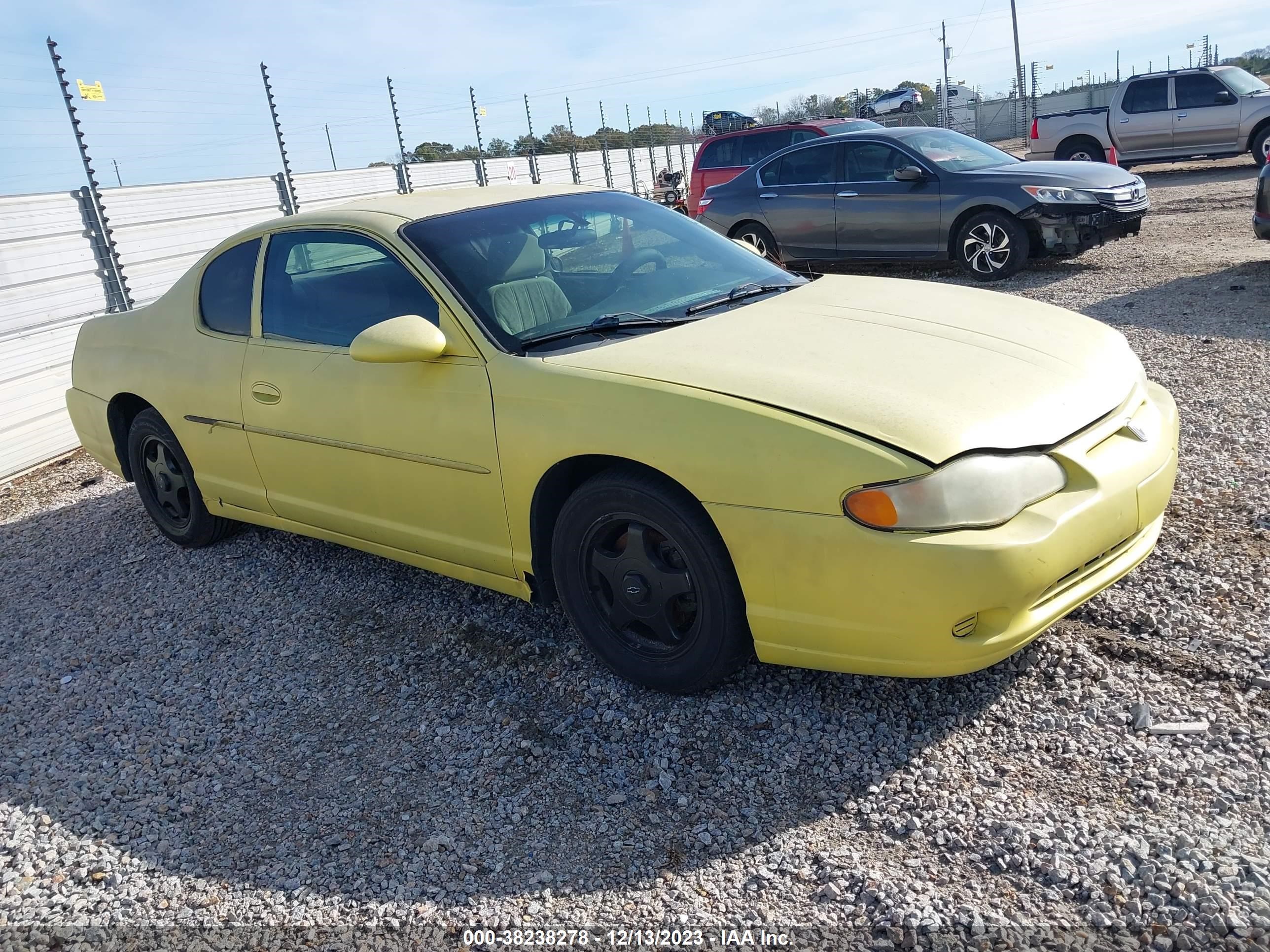 CHEVROLET MONTE CARLO 2004 2g1ww12e449449497