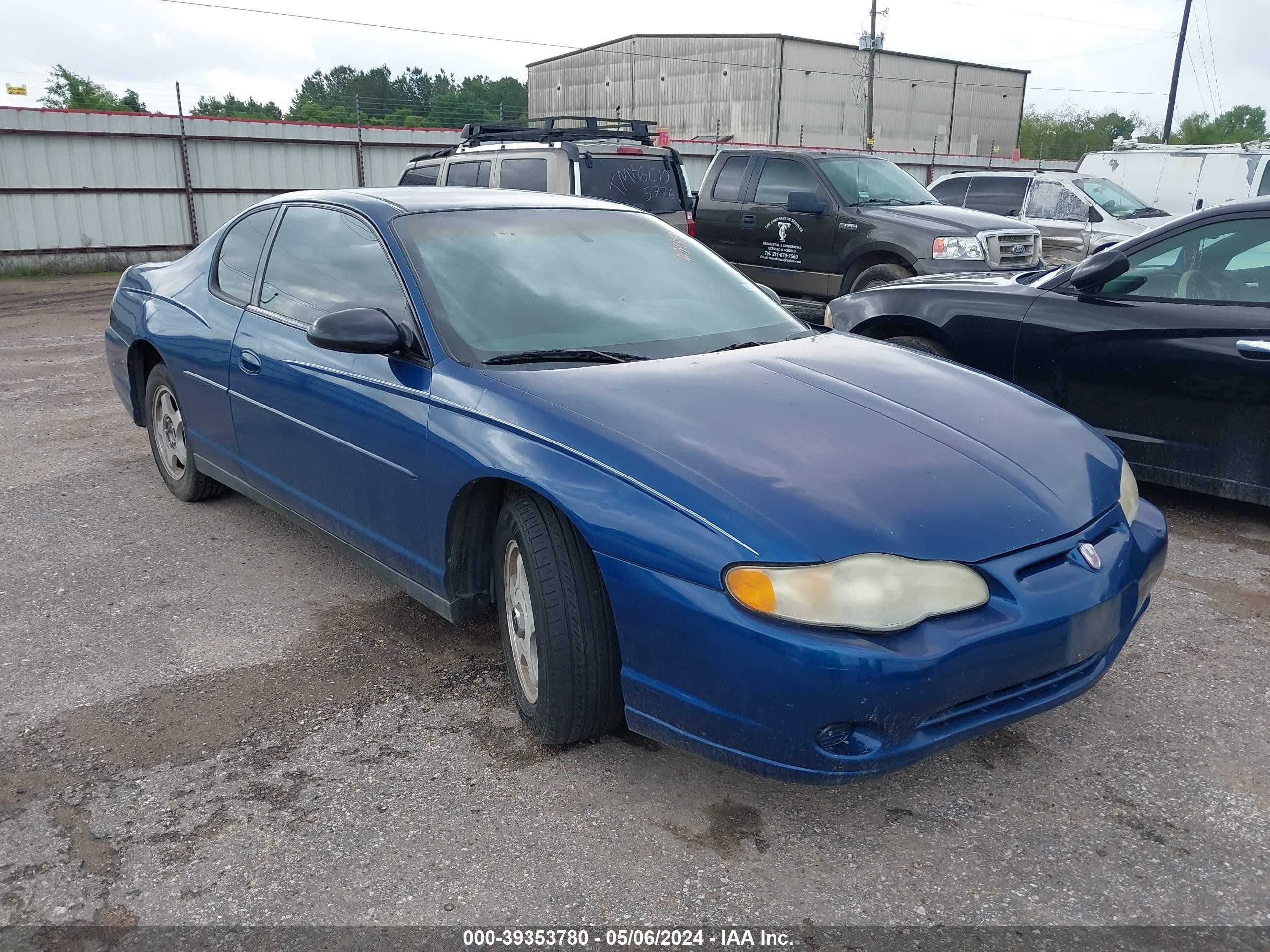 CHEVROLET MONTE CARLO 2003 2g1ww12e739447502