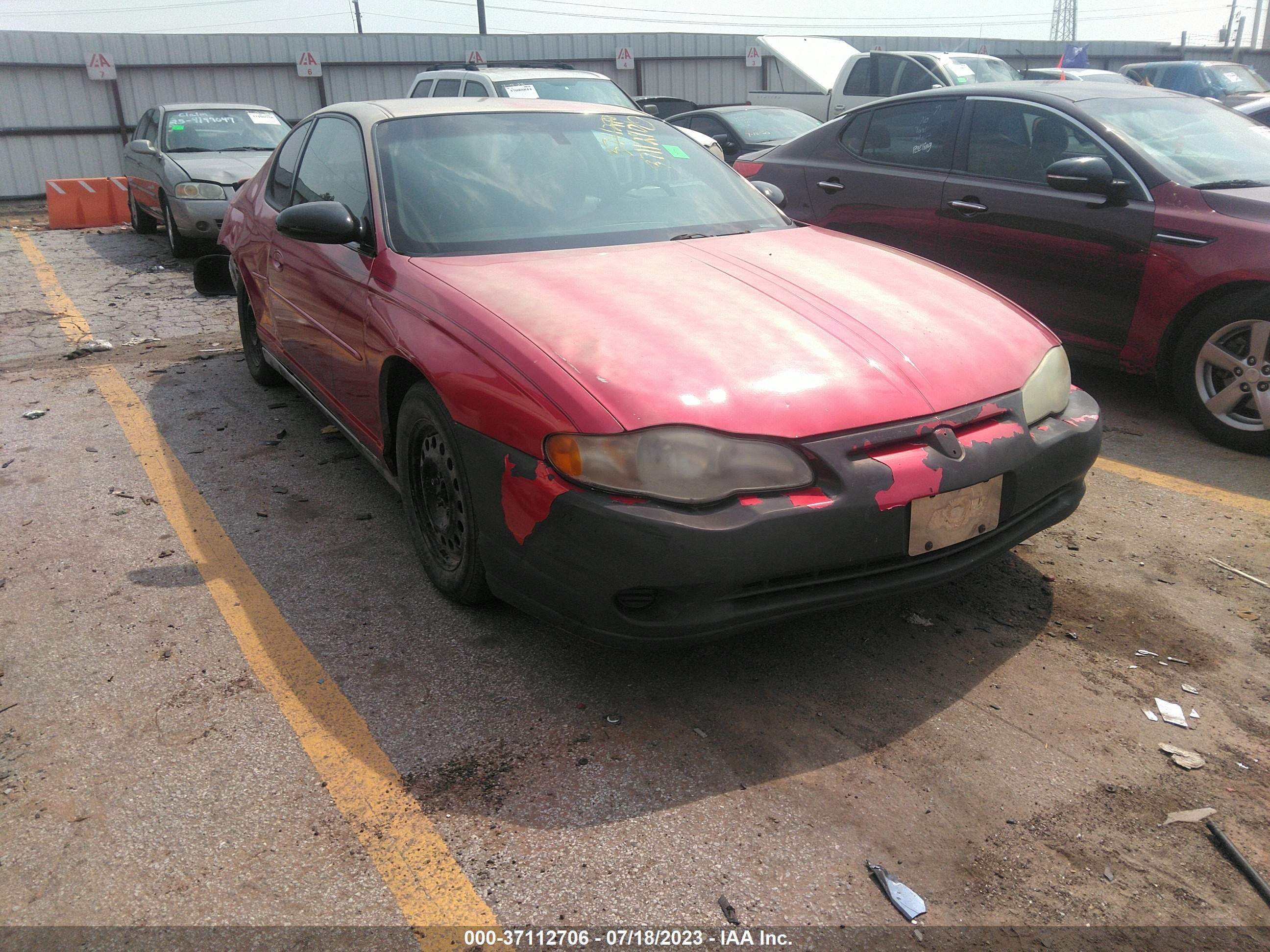 CHEVROLET MONTE CARLO 2004 2g1ww12e949254950