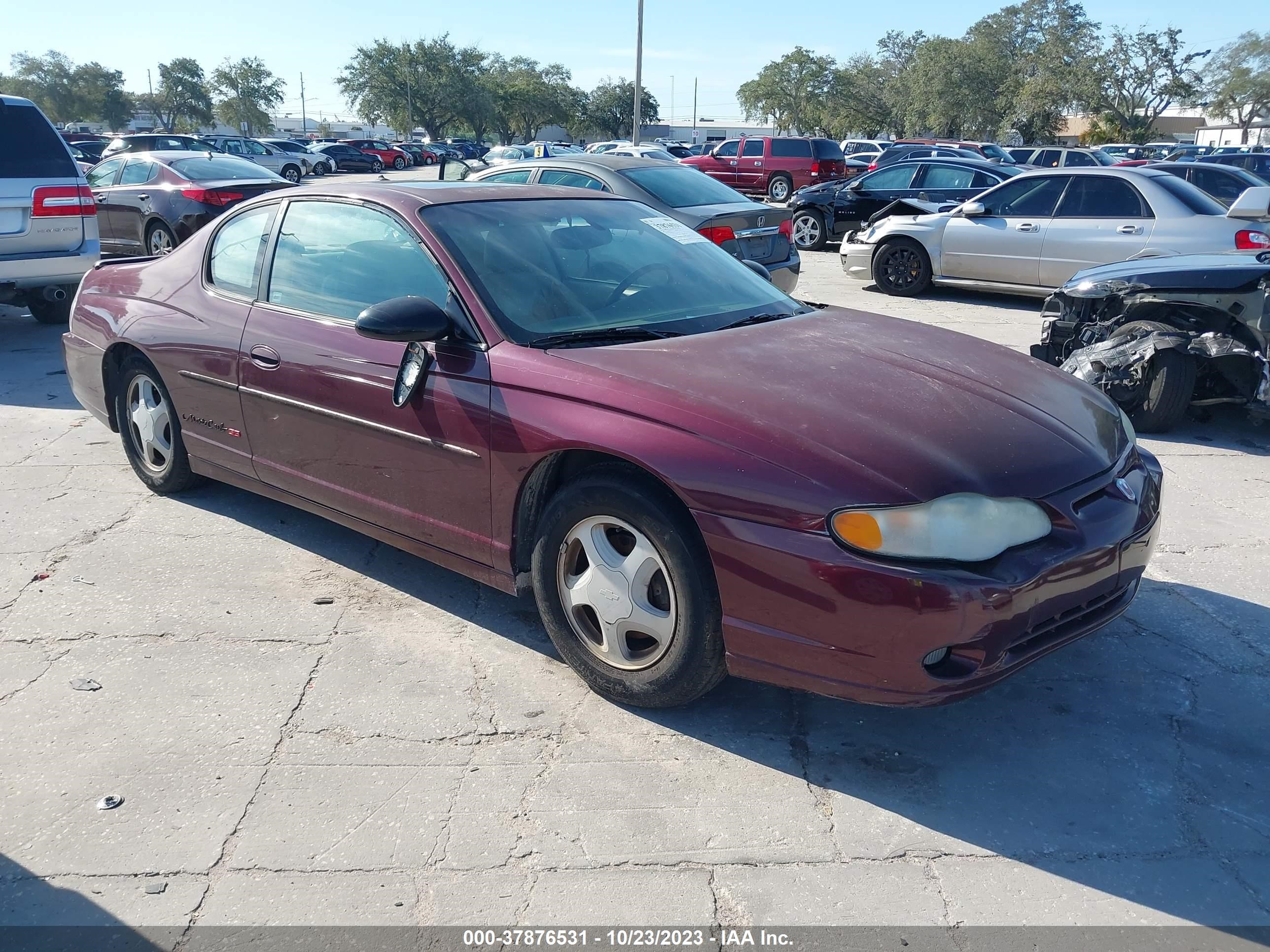 CHEVROLET MONTE CARLO 2003 2g1wx12k039206044