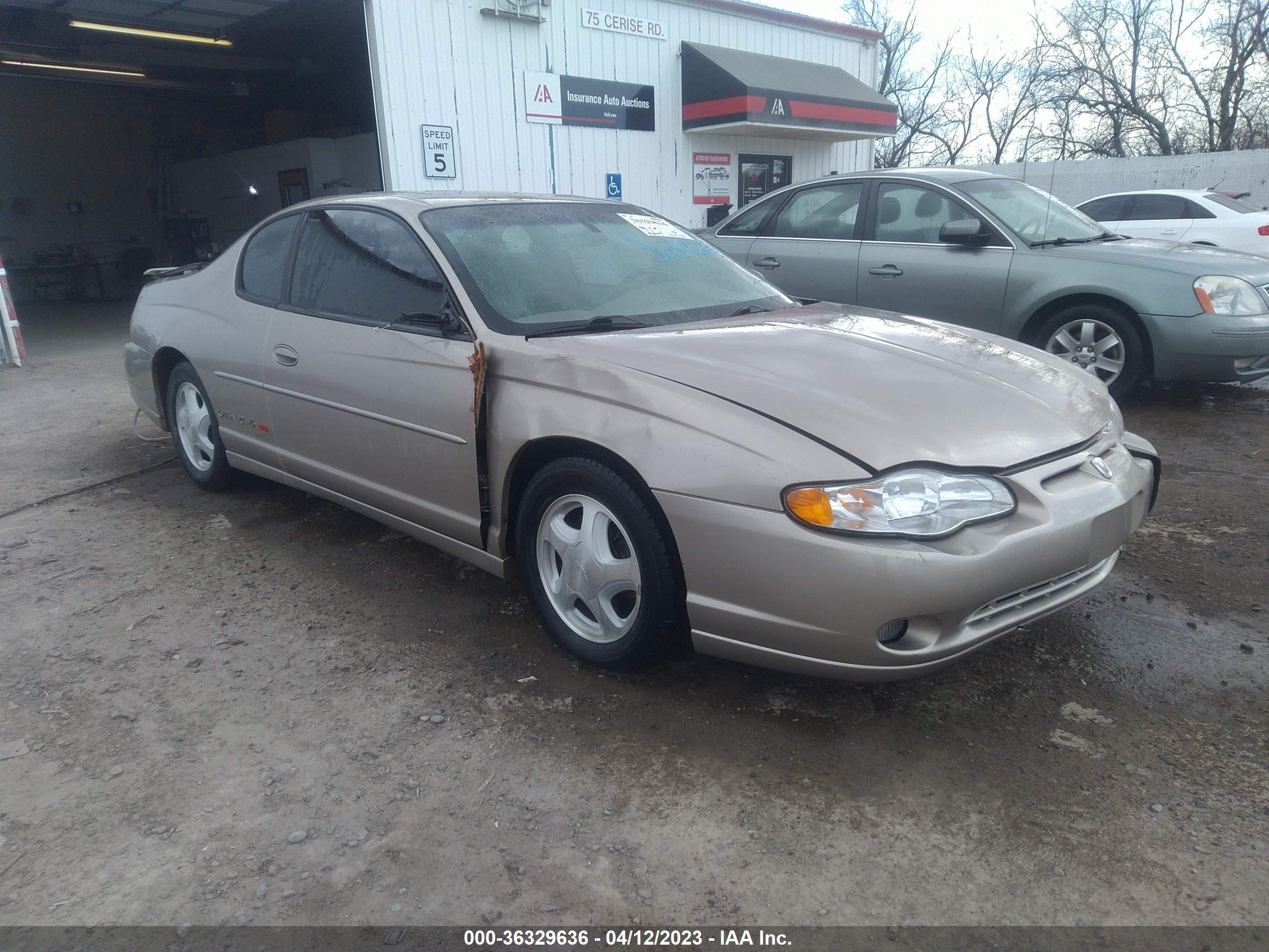 CHEVROLET MONTE CARLO 2003 2g1wx12k239333944