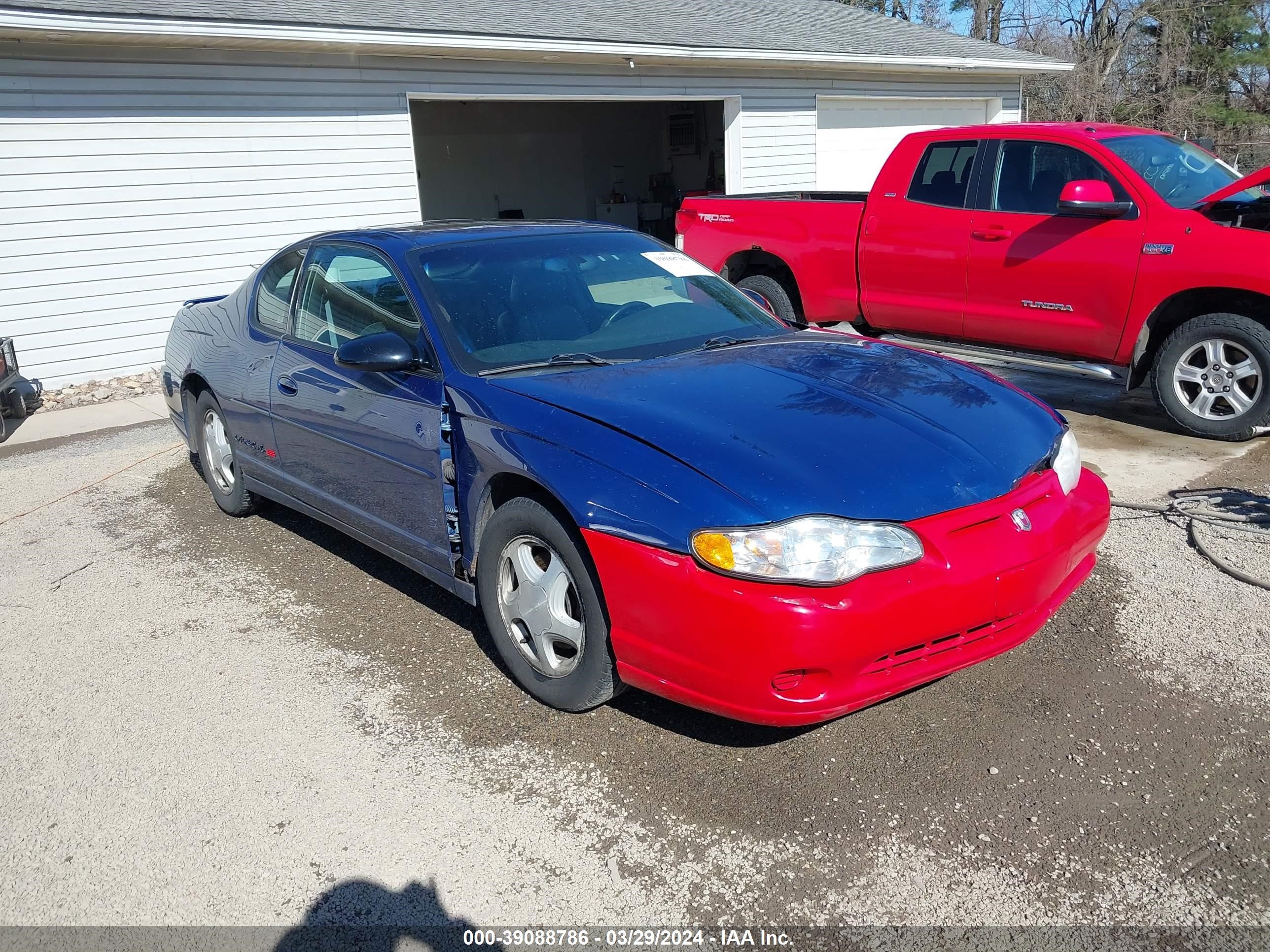 CHEVROLET MONTE CARLO 2003 2g1wx12k839425365