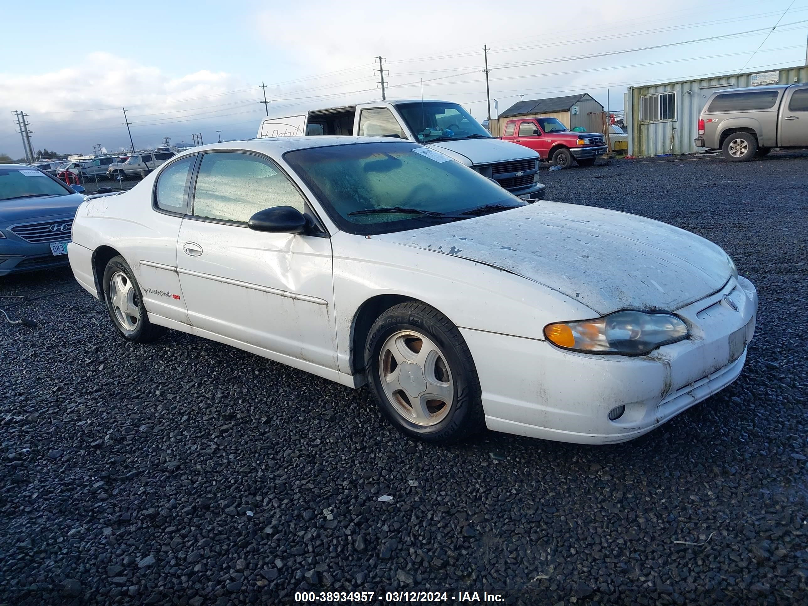 CHEVROLET MONTE CARLO 2000 2g1wx12kxy9355214