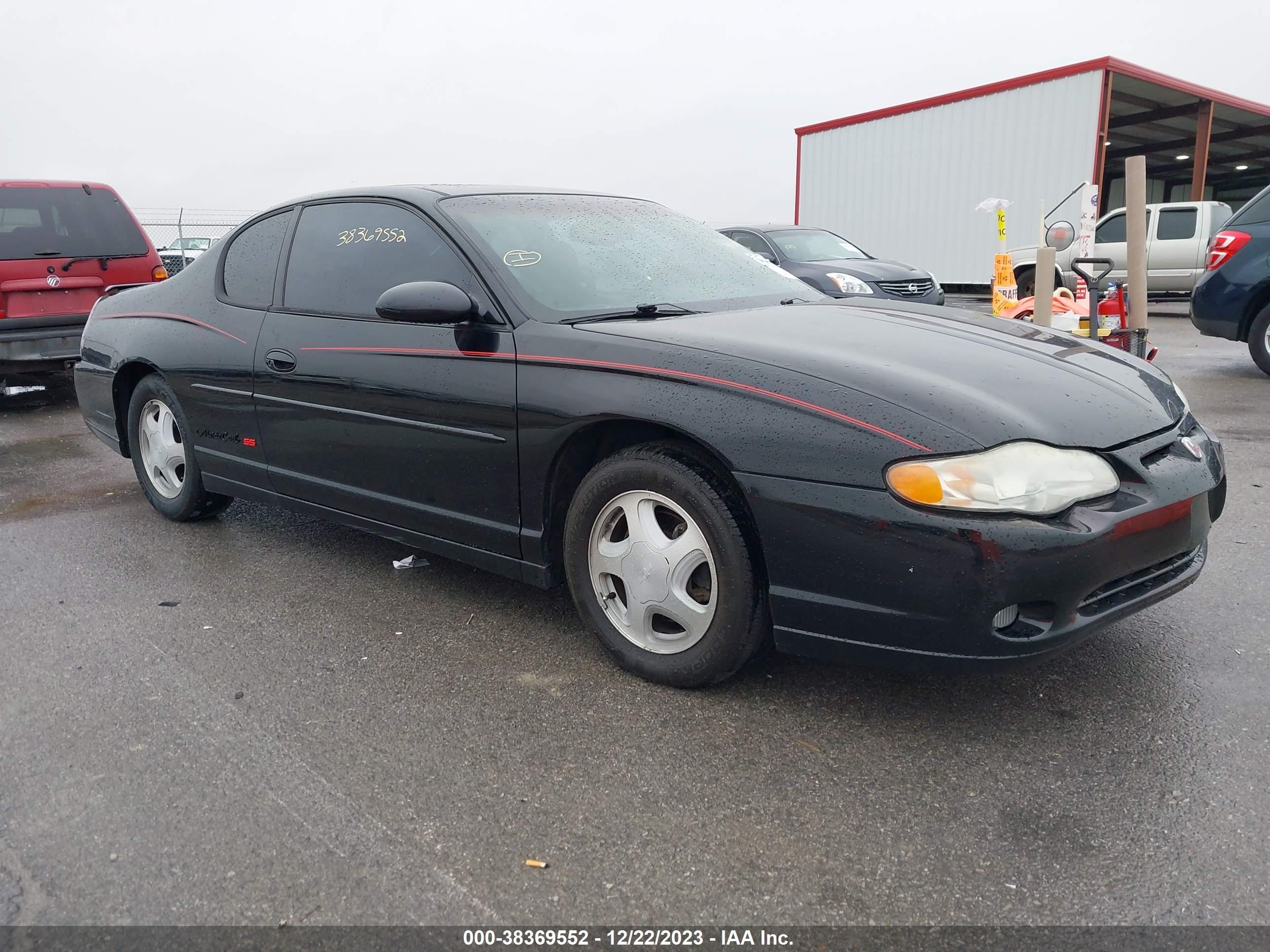 CHEVROLET MONTE CARLO 2002 2g1wx15k229277384