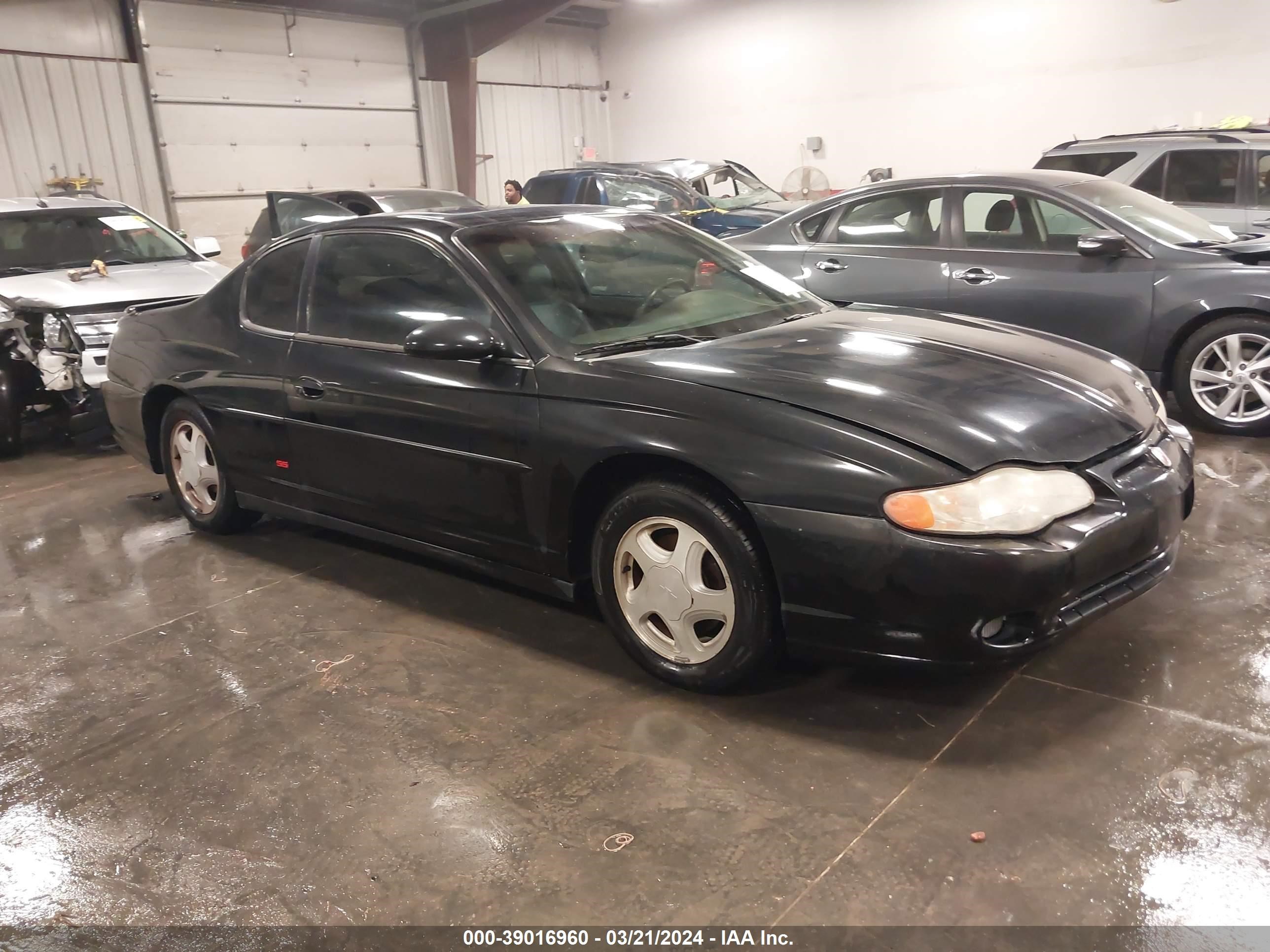 CHEVROLET MONTE CARLO 2001 2g1wx15k319111437