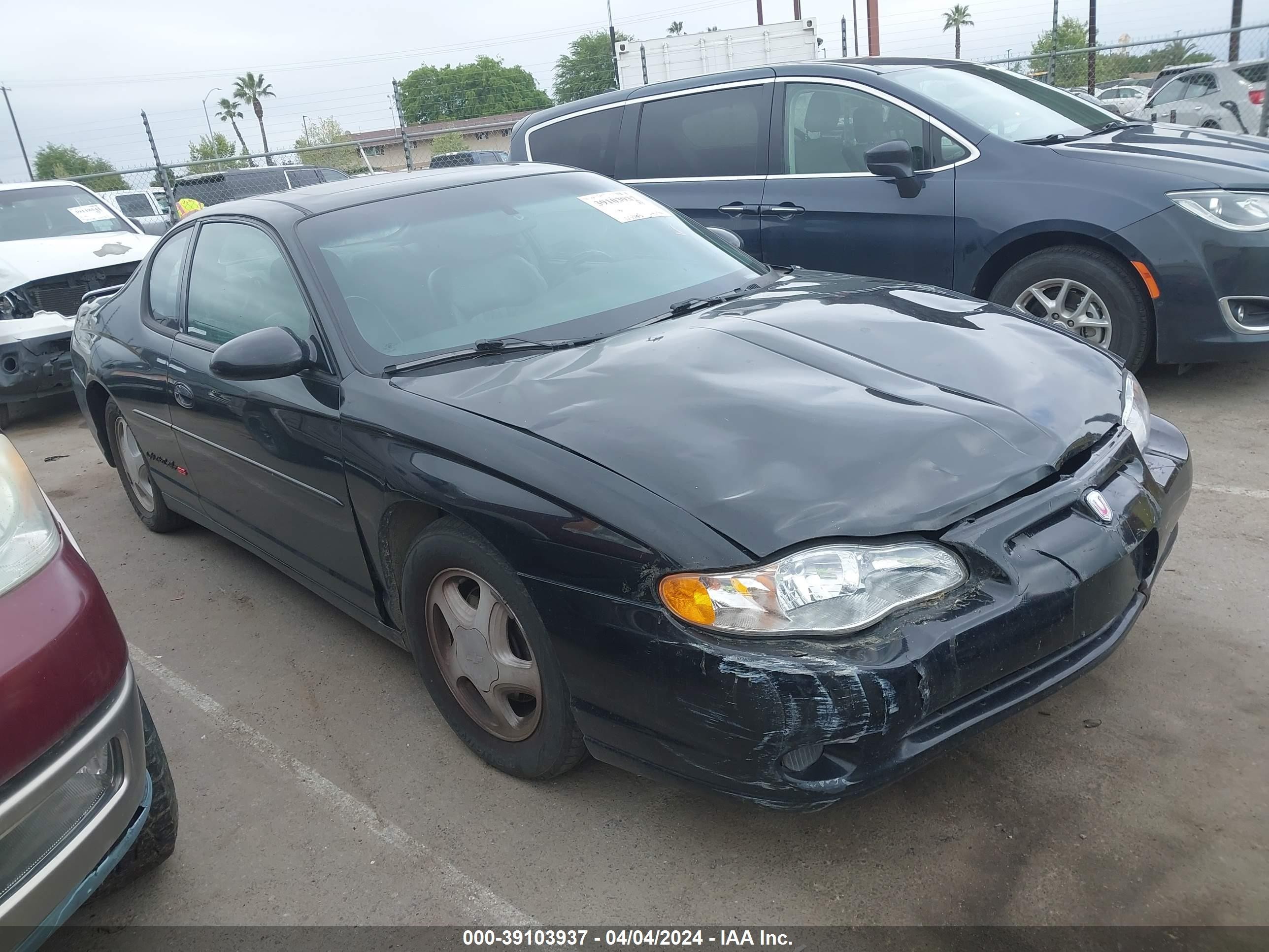 CHEVROLET MONTE CARLO 2001 2g1wx15k619215095