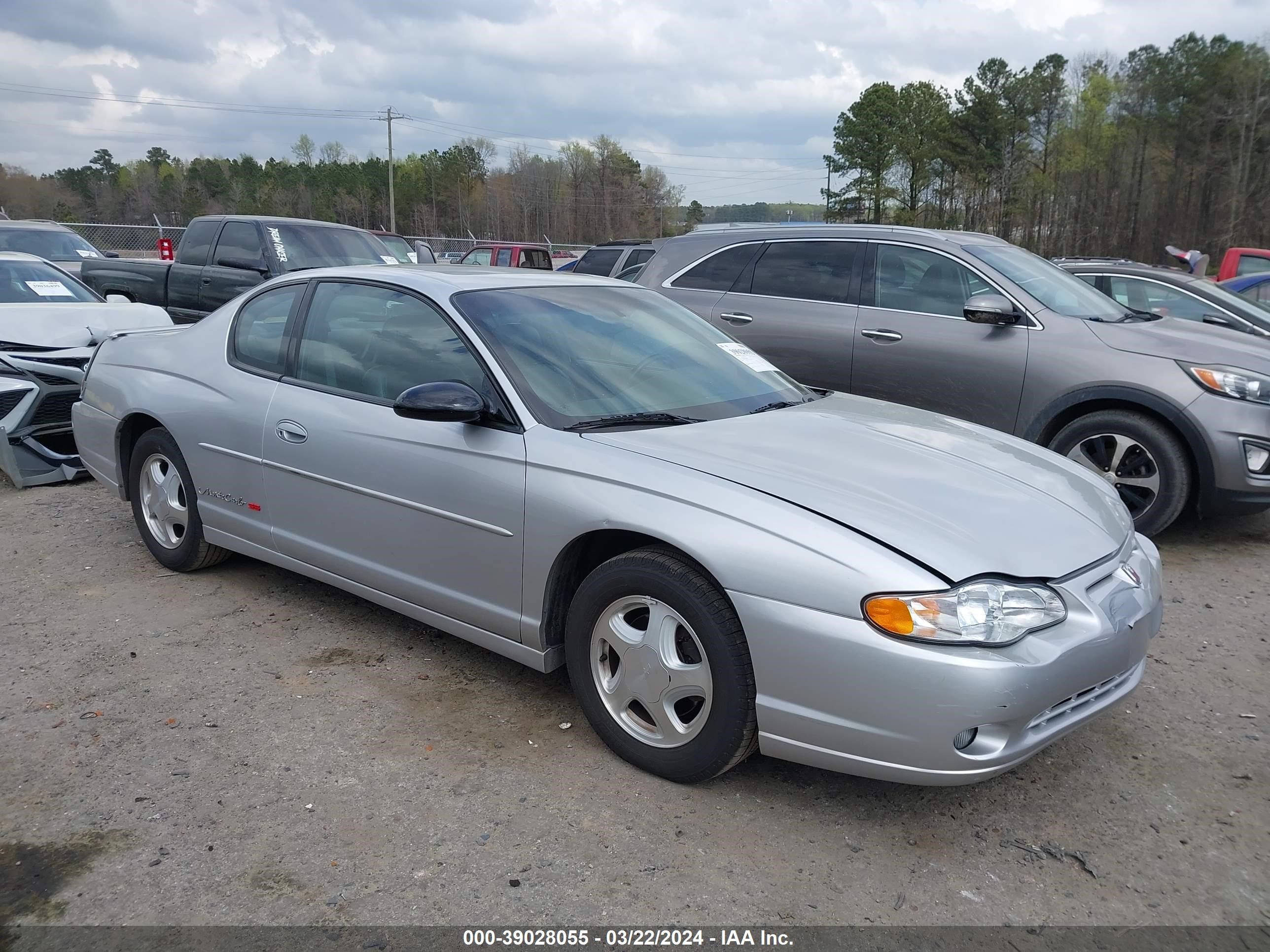 CHEVROLET MONTE CARLO 2001 2g1wx15k619290895