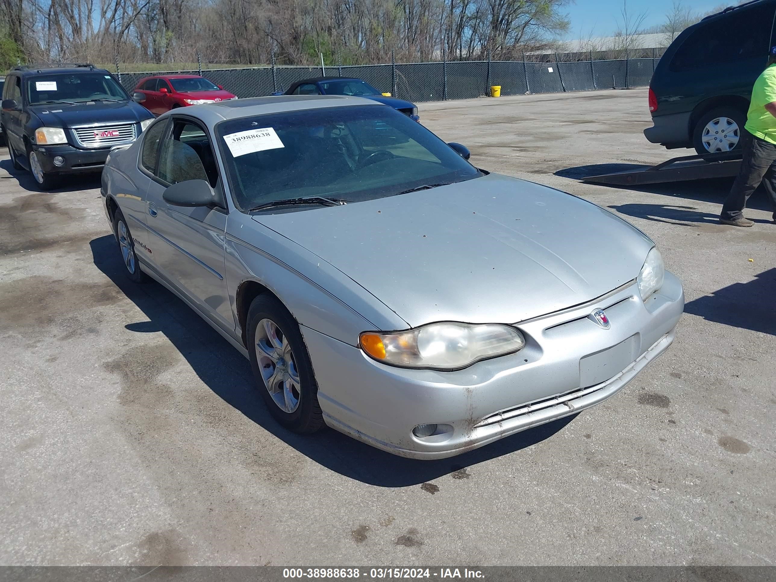 CHEVROLET MONTE CARLO 2002 2g1wx15k629280756