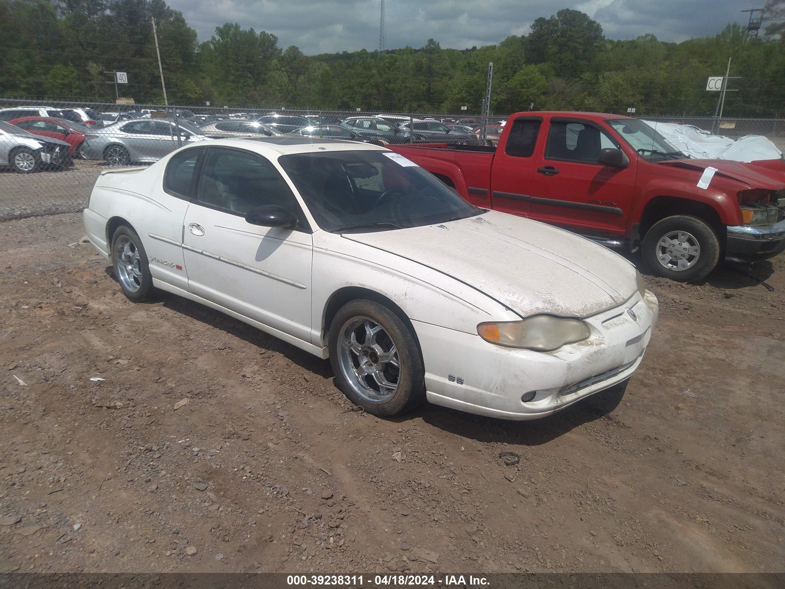 CHEVROLET MONTE CARLO 2002 2g1wx15k829167133