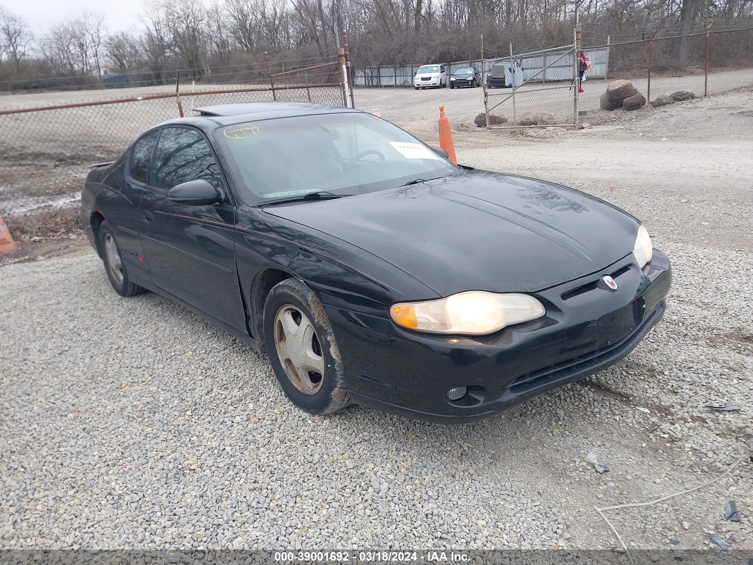 CHEVROLET MONTE CARLO 2002 2g1wx15k929155380