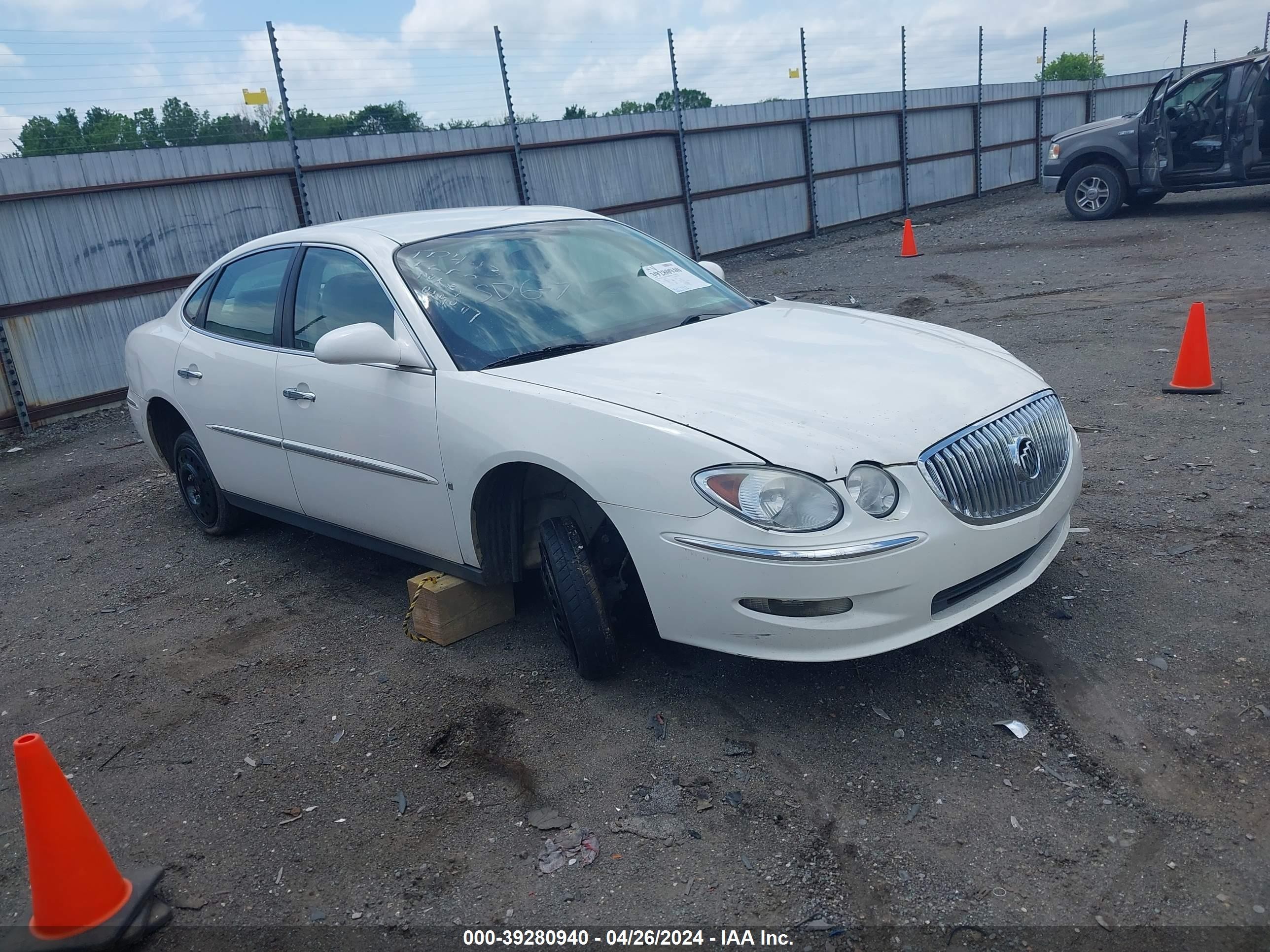 BUICK LACROSSE 2009 2g4wc582691202326