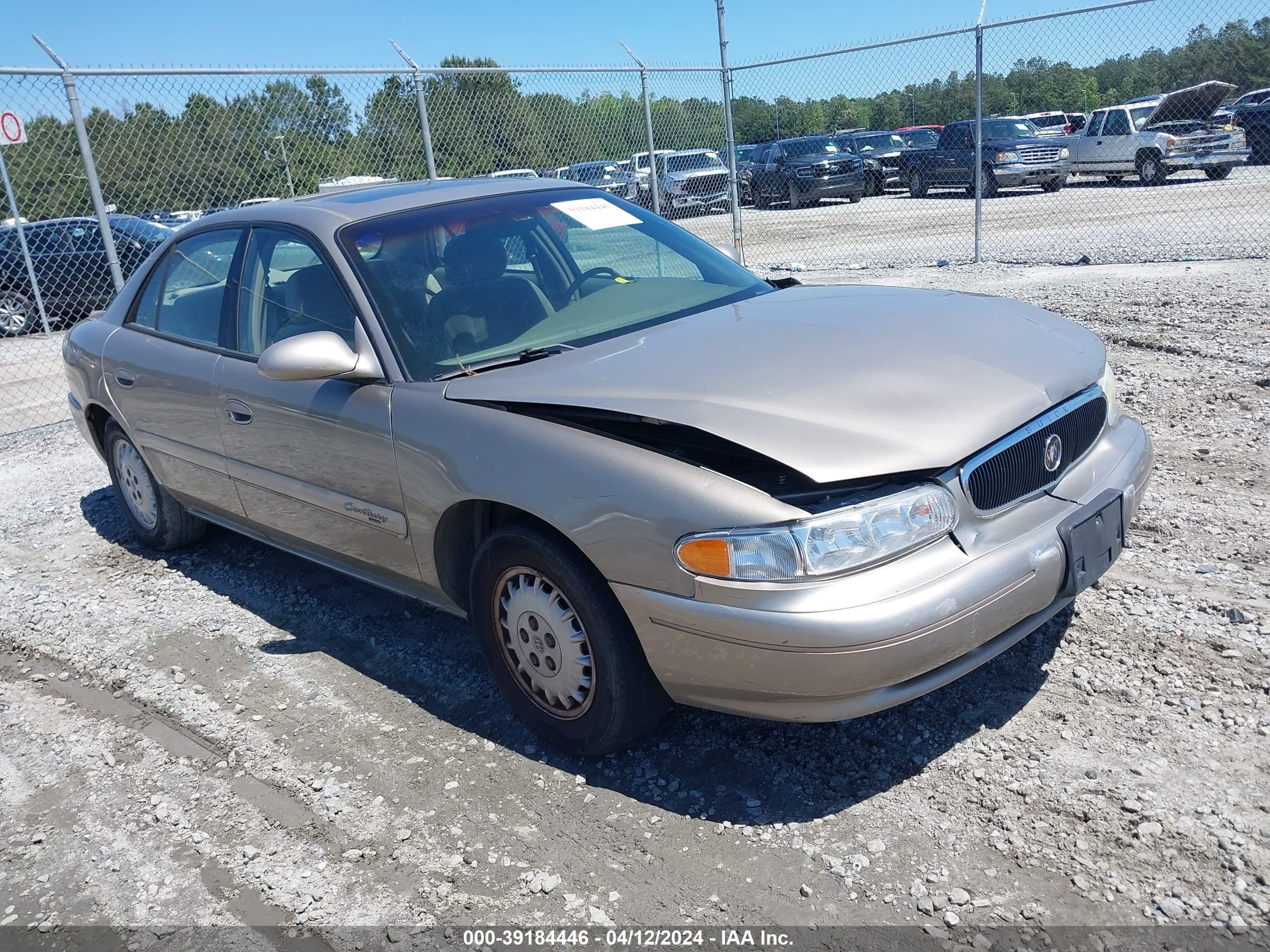 BUICK CENTURY 2002 2g4ws52j221175750