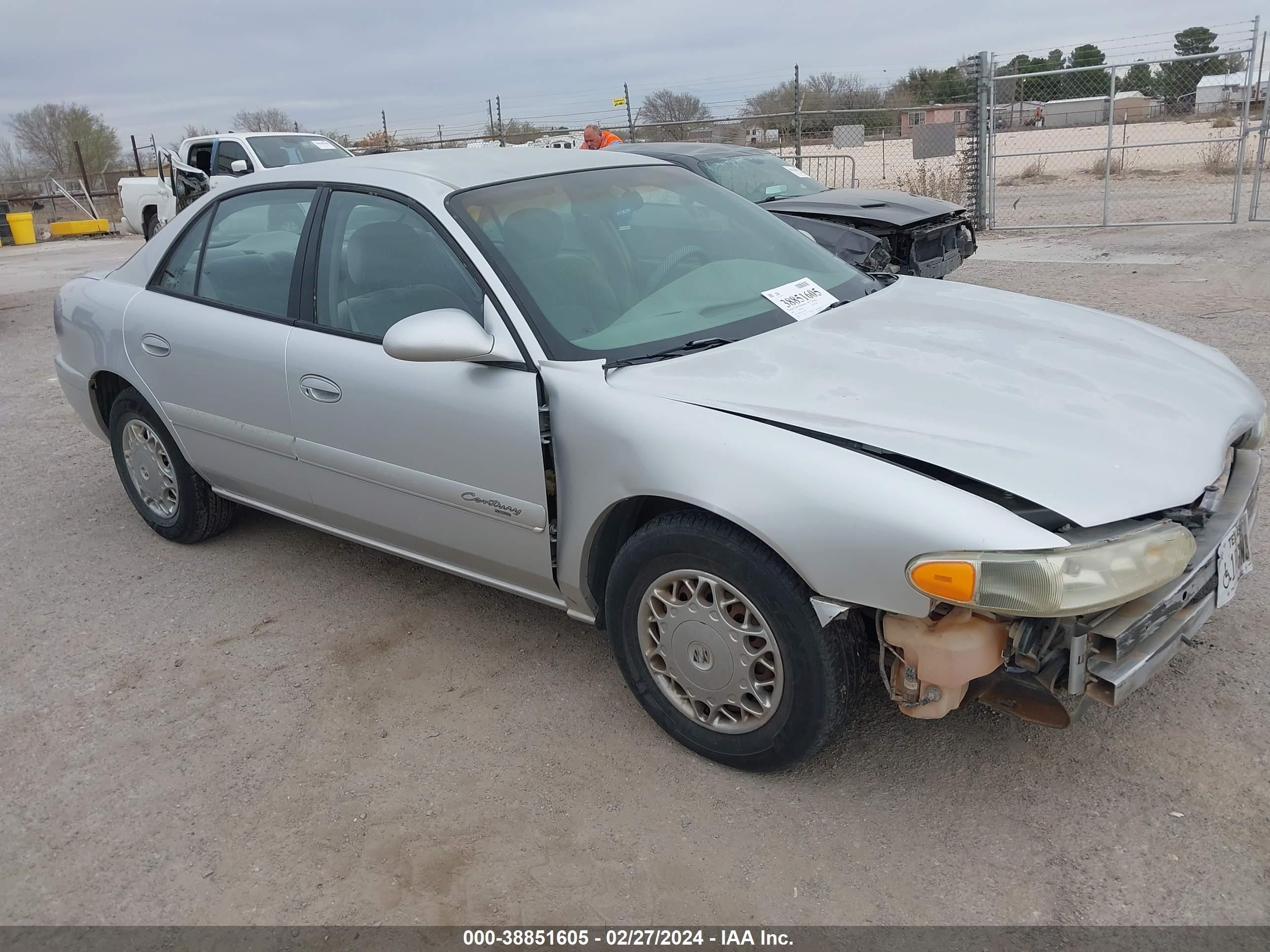 BUICK CENTURY 2001 2g4ws52j811196911