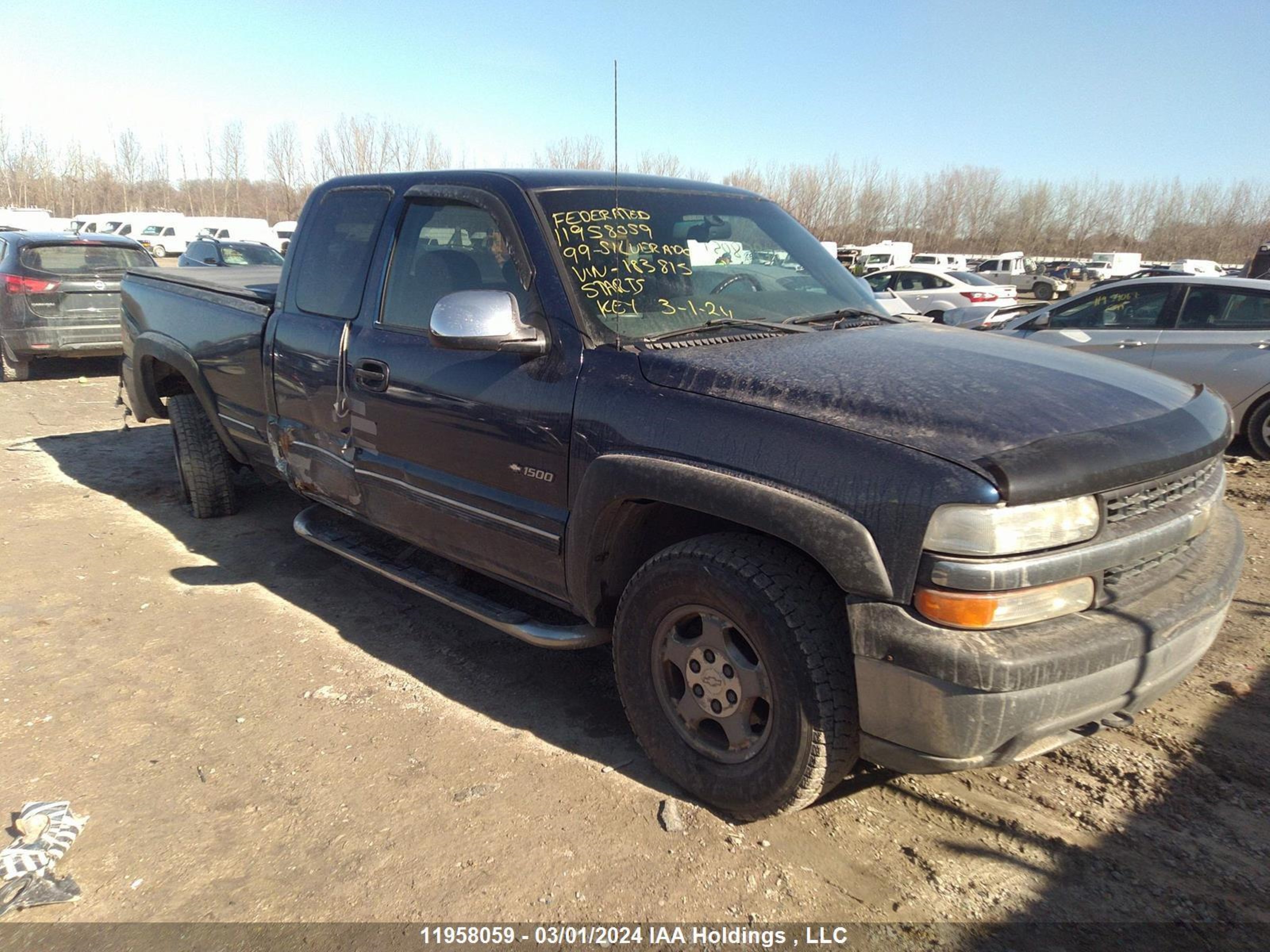 CHEVROLET SILVERADO 1999 2gcec19t5x1183815