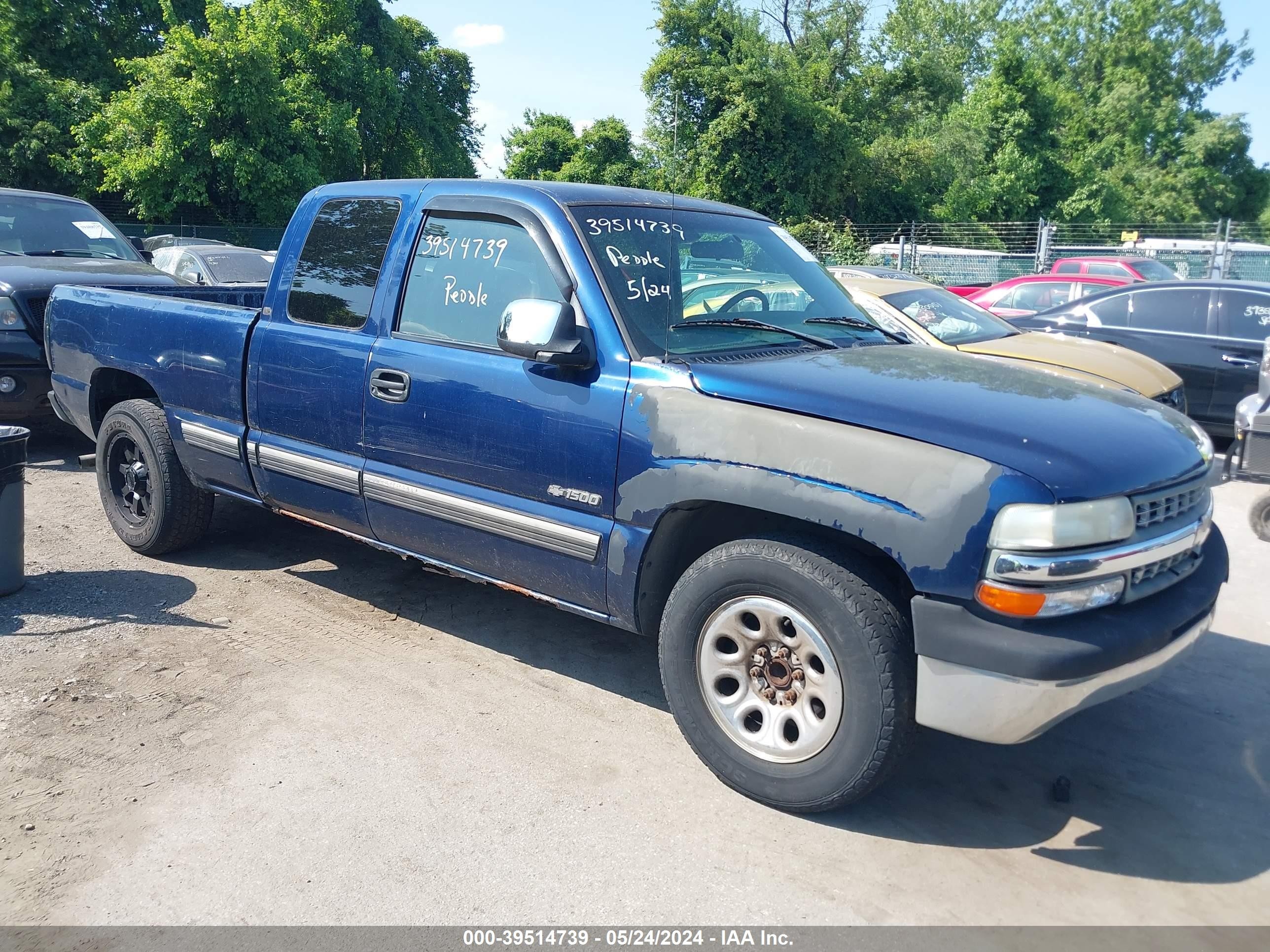 CHEVROLET SILVERADO 2002 2gcec19vx21278395