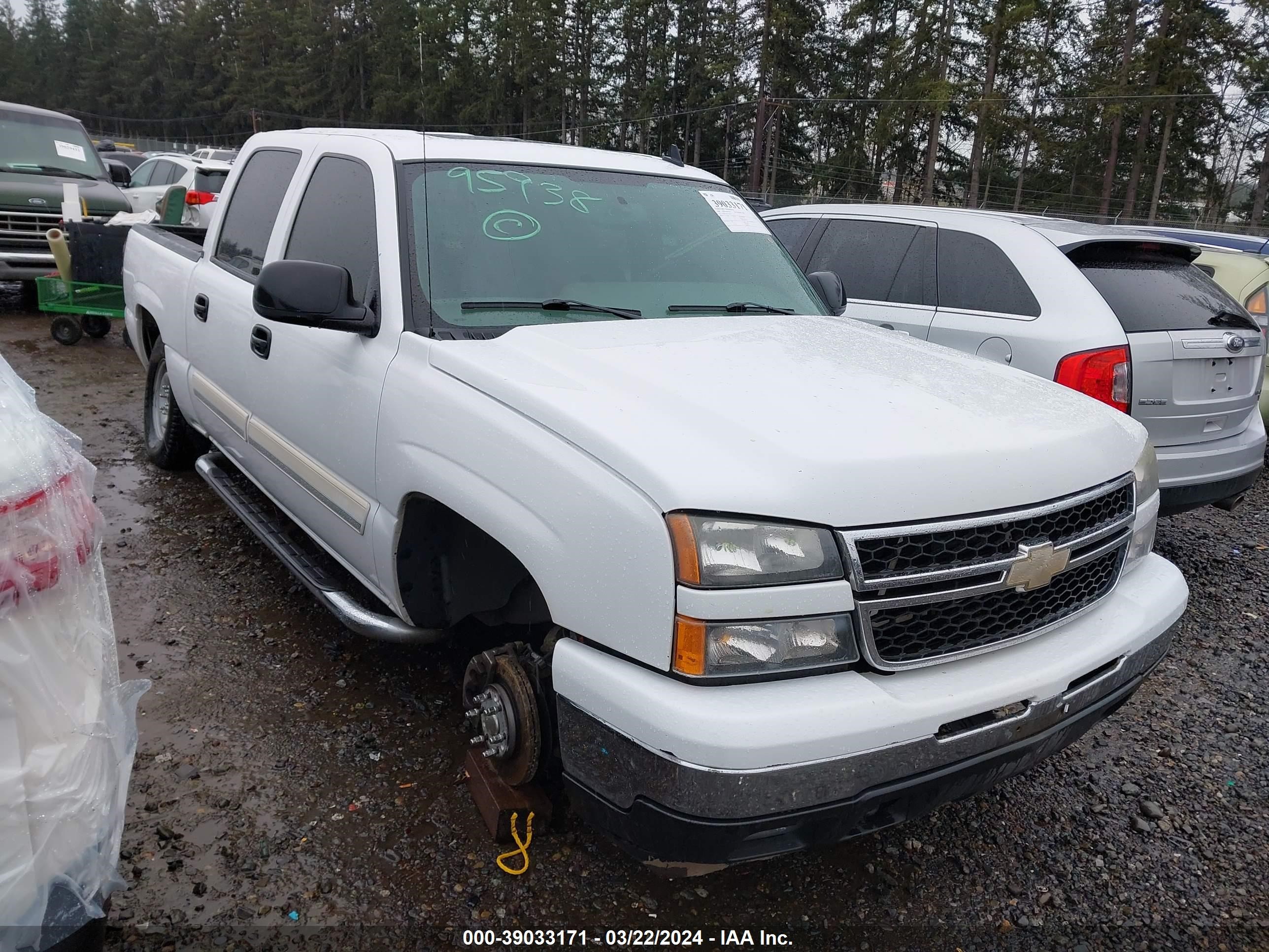 CHEVROLET SILVERADO 2006 2gcek13tx61136242