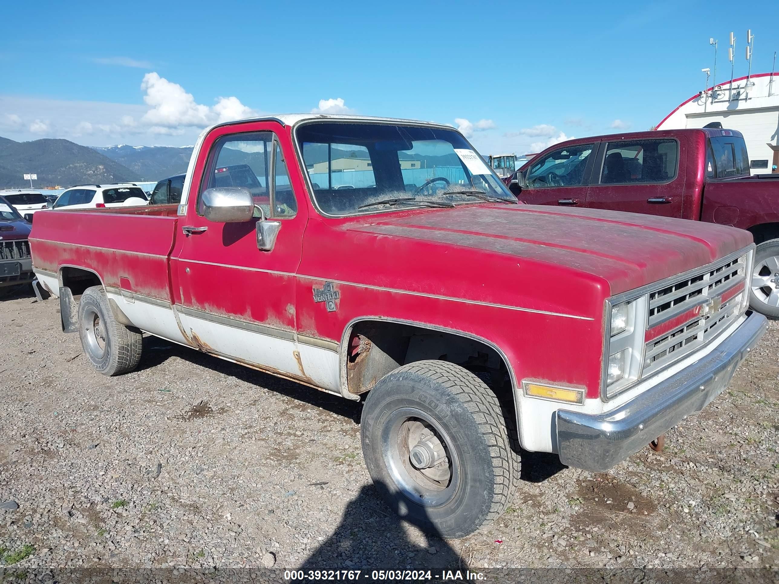 CHEVROLET K10 1986 2gcek14h8g1214111