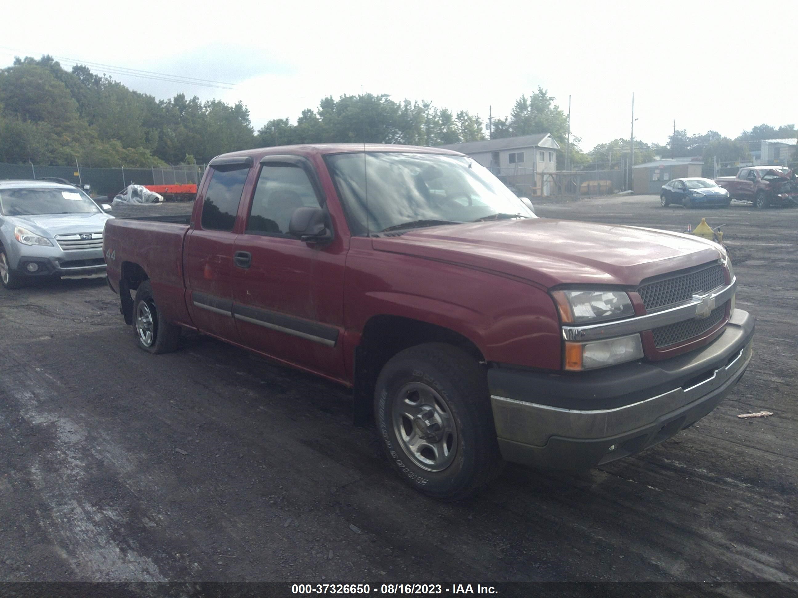 CHEVROLET SILVERADO 2004 2gcek19t441340782