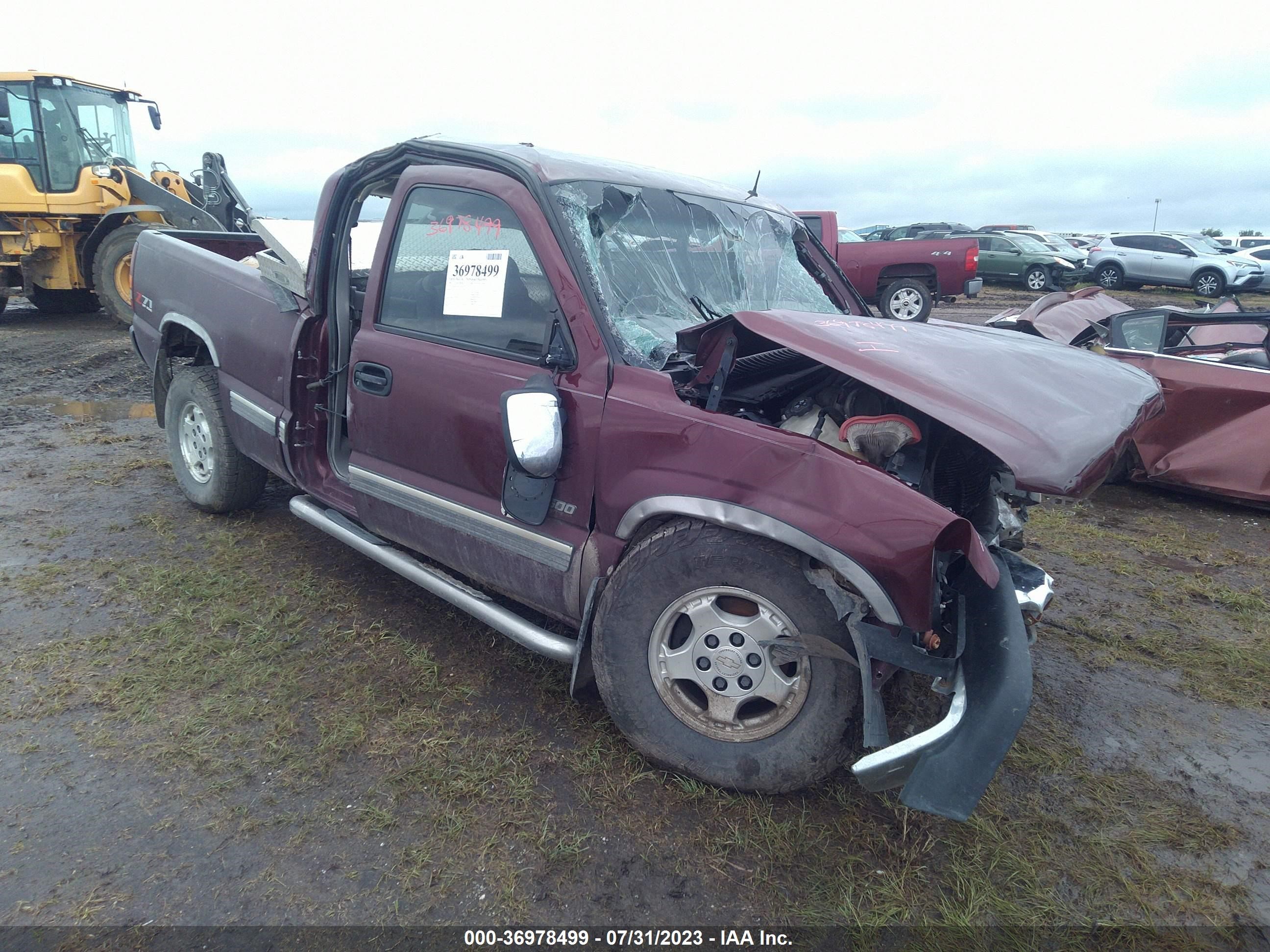 CHEVROLET SILVERADO 2002 2gcek19t621201816